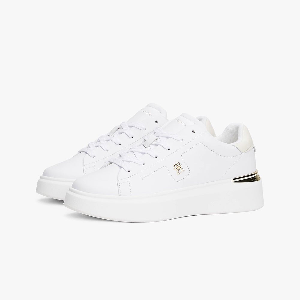 נעלי טומי הילפיגר Leather TH Monogram Court Trainers נשים