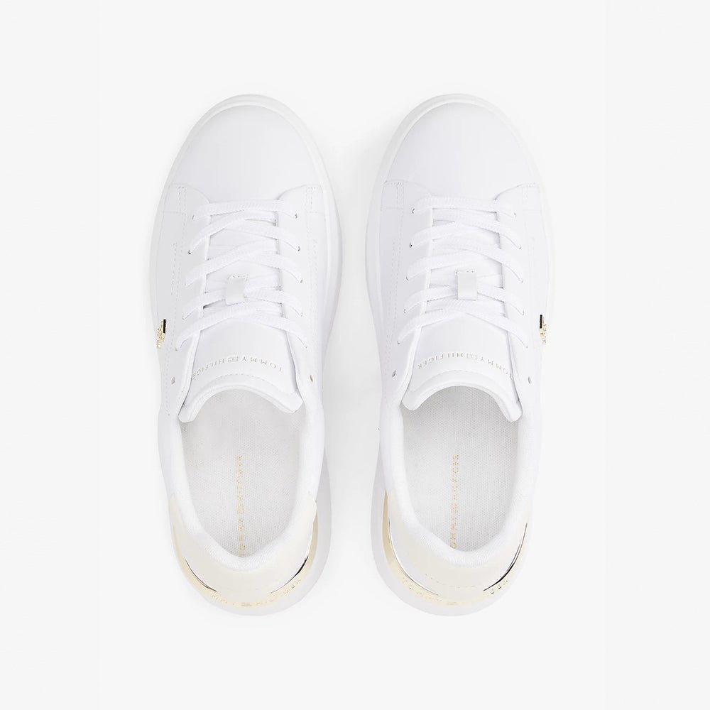 נעלי טומי הילפיגר Leather TH Monogram Court Trainers נשים