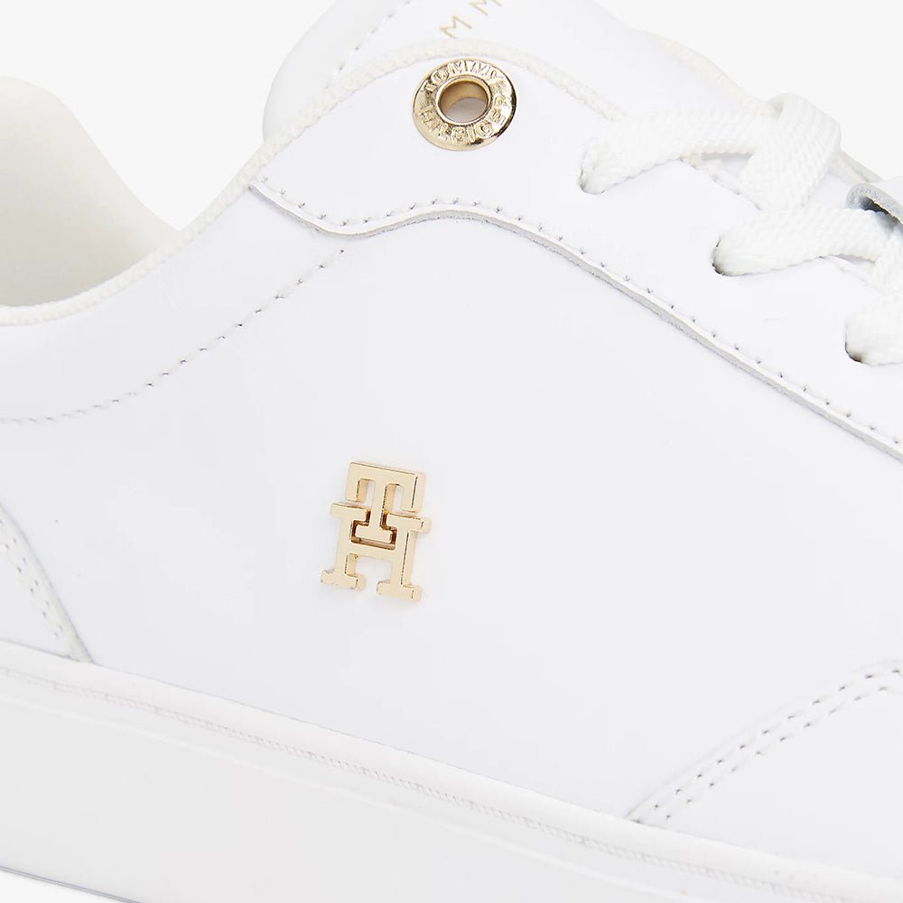 נעלי טומי הילפיגר Leather TH Monogram Court Trainers נשים