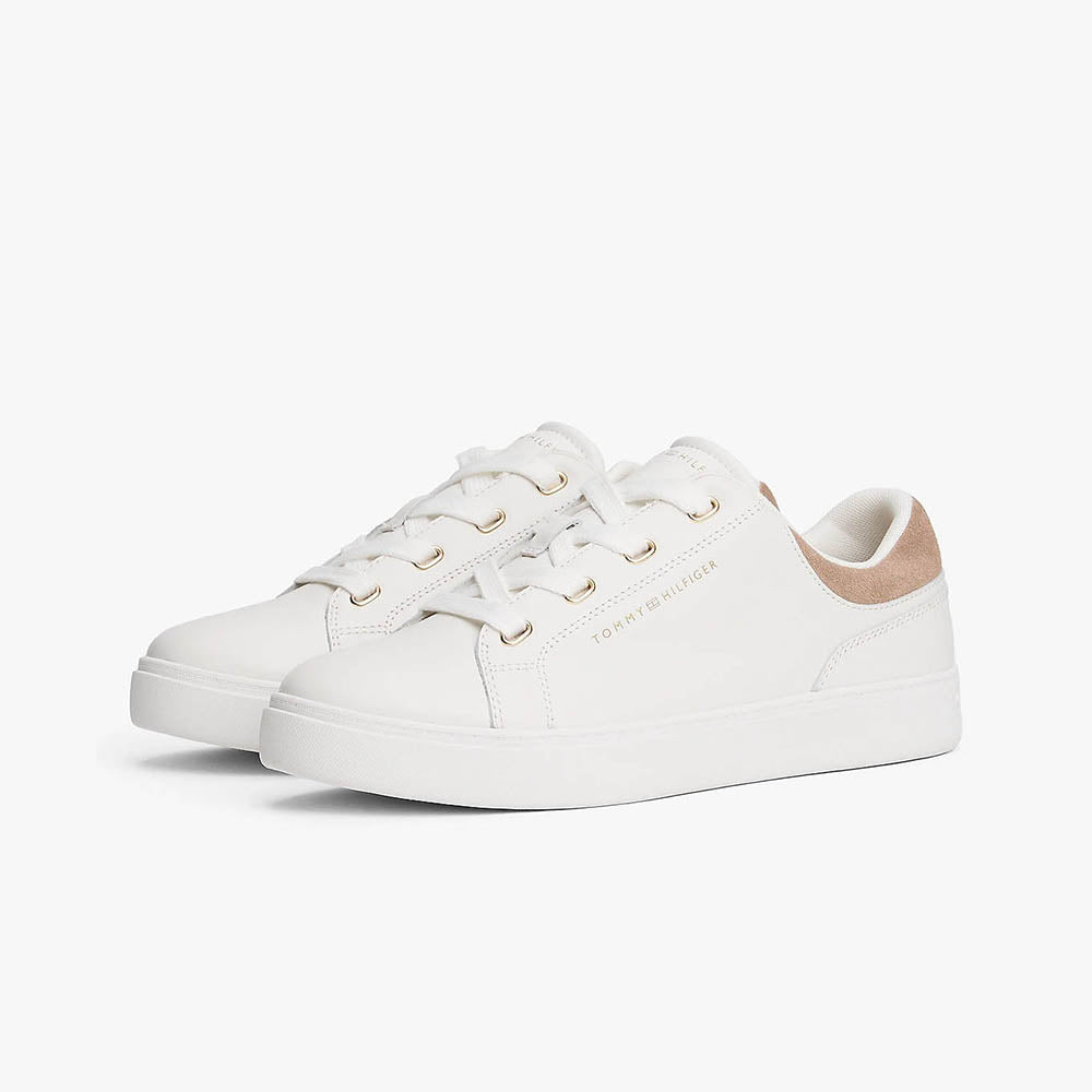 נעלי טומי הילפיגר Leather Cupsole Trainers נשים