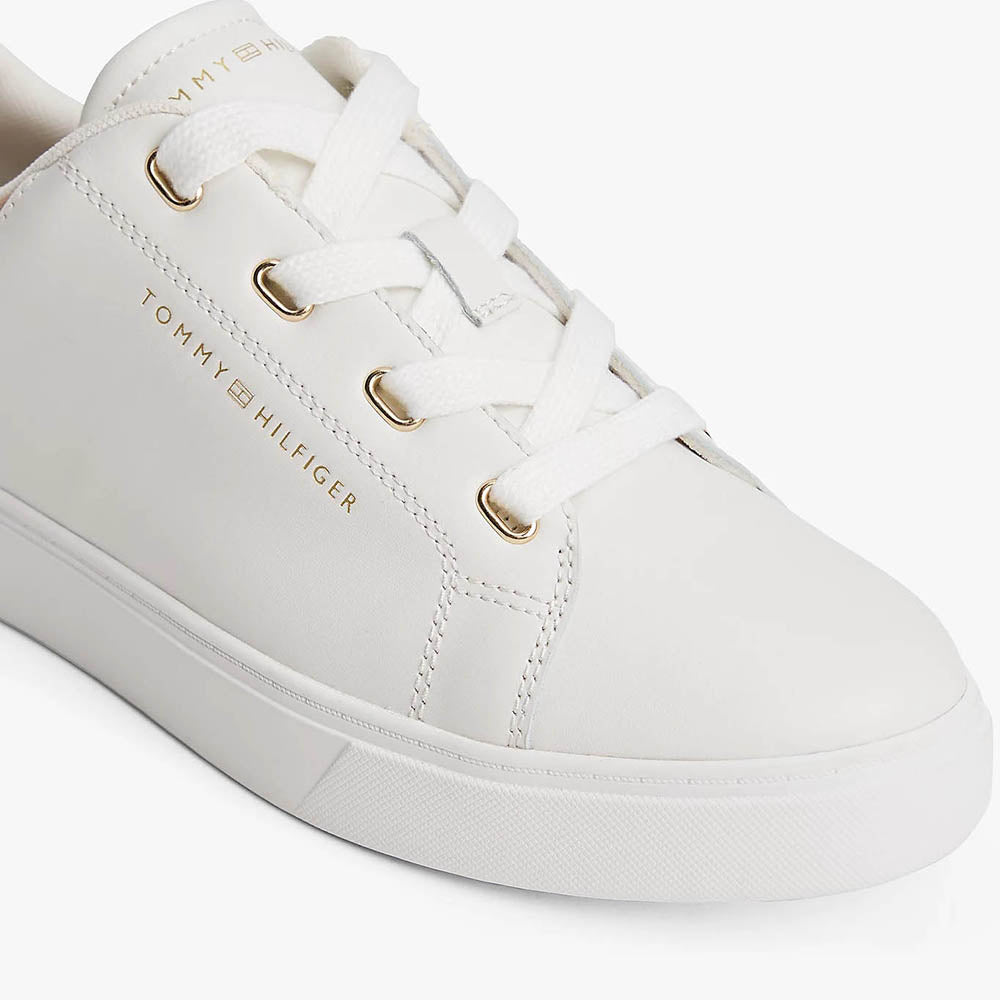 נעלי טומי הילפיגר Leather Cupsole Trainers נשים