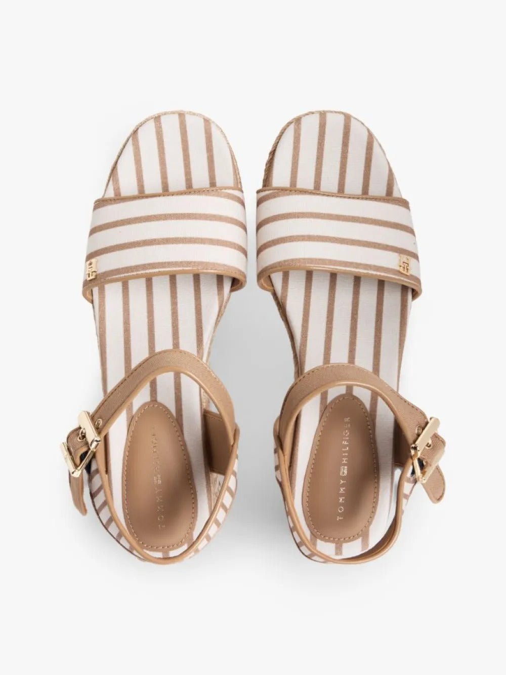 סנדלי טומי הילפיגר Breton Stripe Platform Wedge Espadrilles נשים