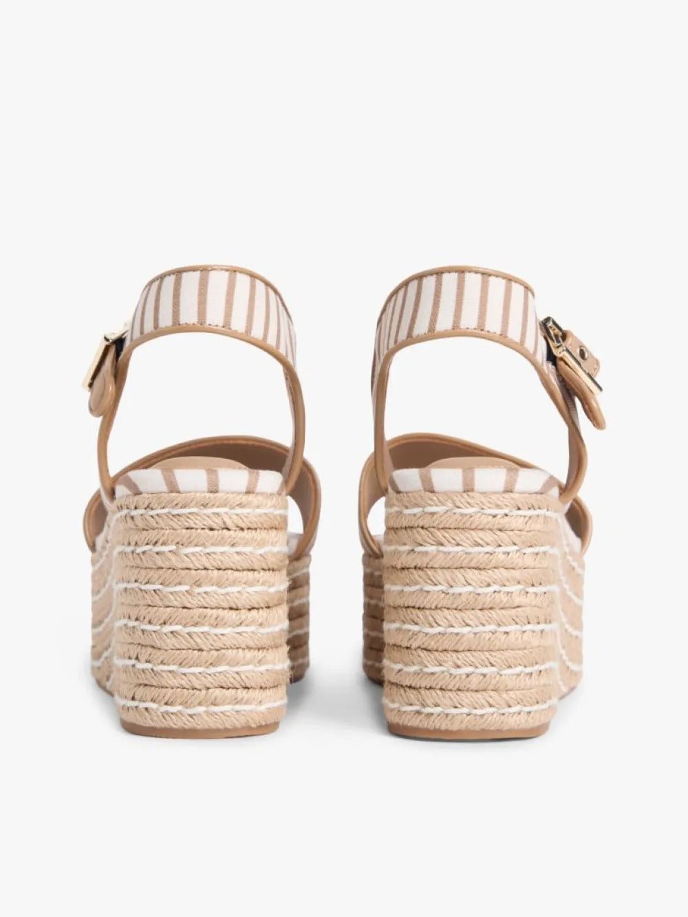 סנדלי טומי הילפיגר Breton Stripe Platform Wedge Espadrilles נשים