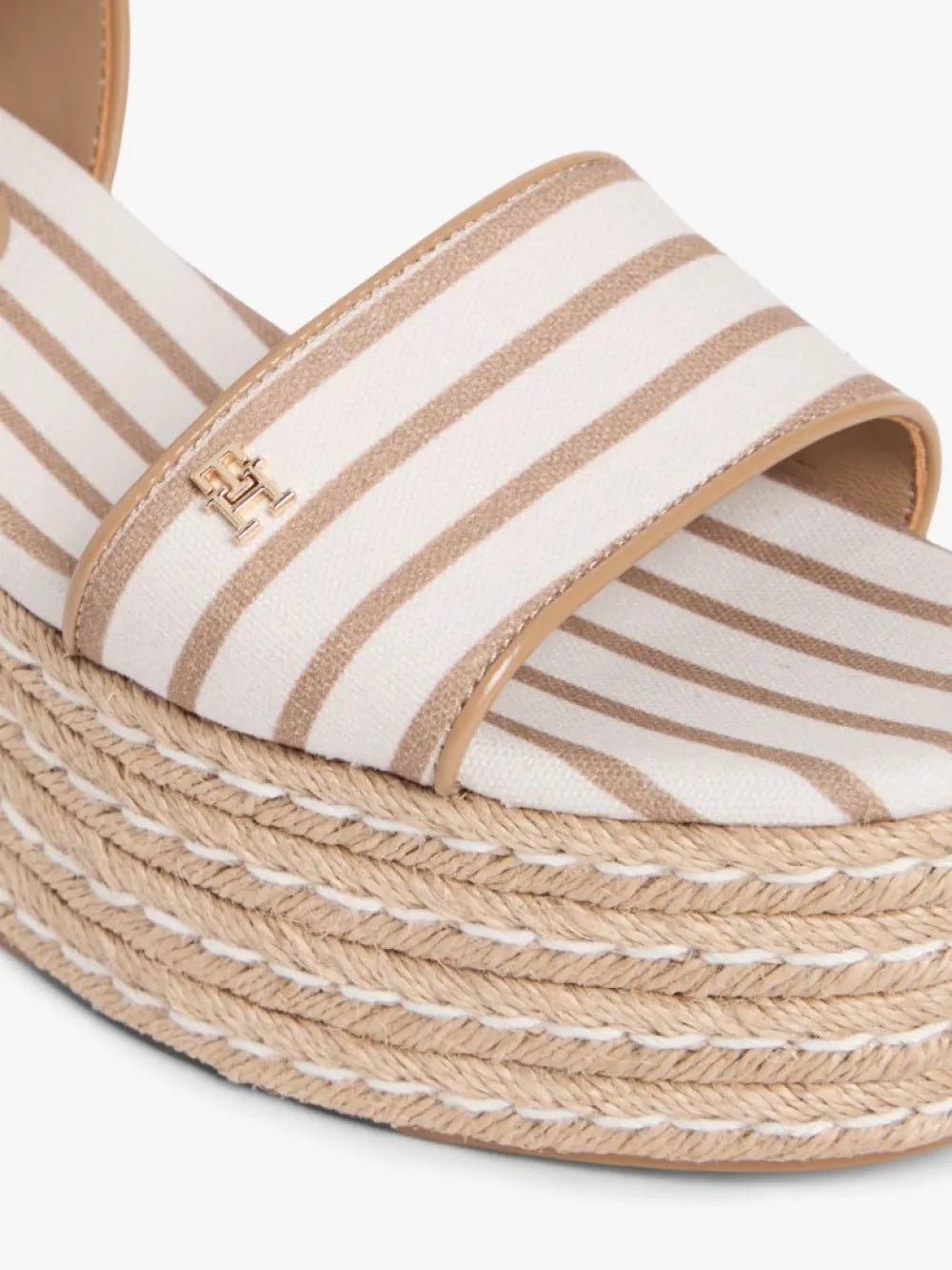 סנדלי טומי הילפיגר Breton Stripe Platform Wedge Espadrilles נשים