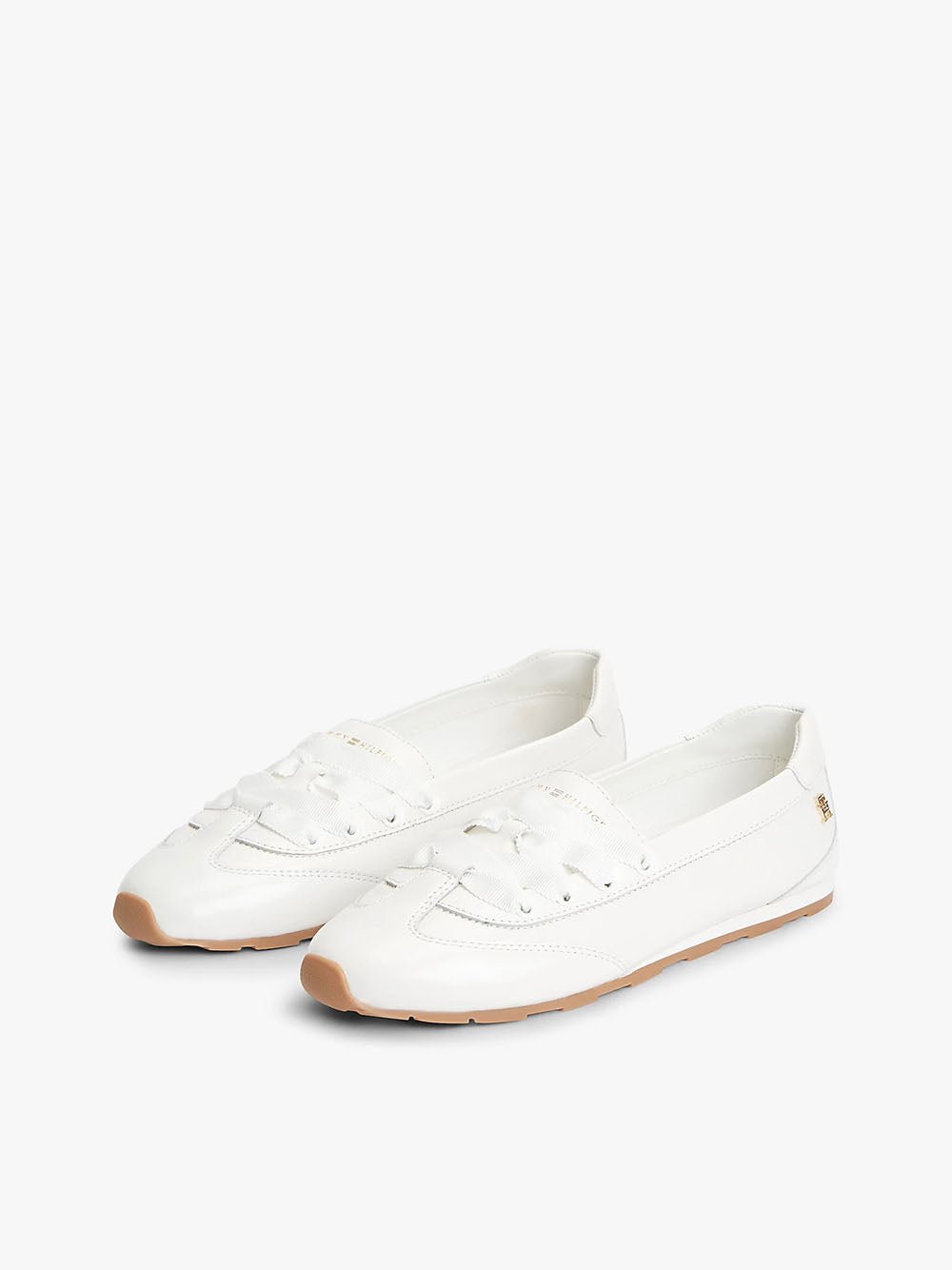 נעלי טומי הילפיגר Monogram Leather Ballet Trainers נשים