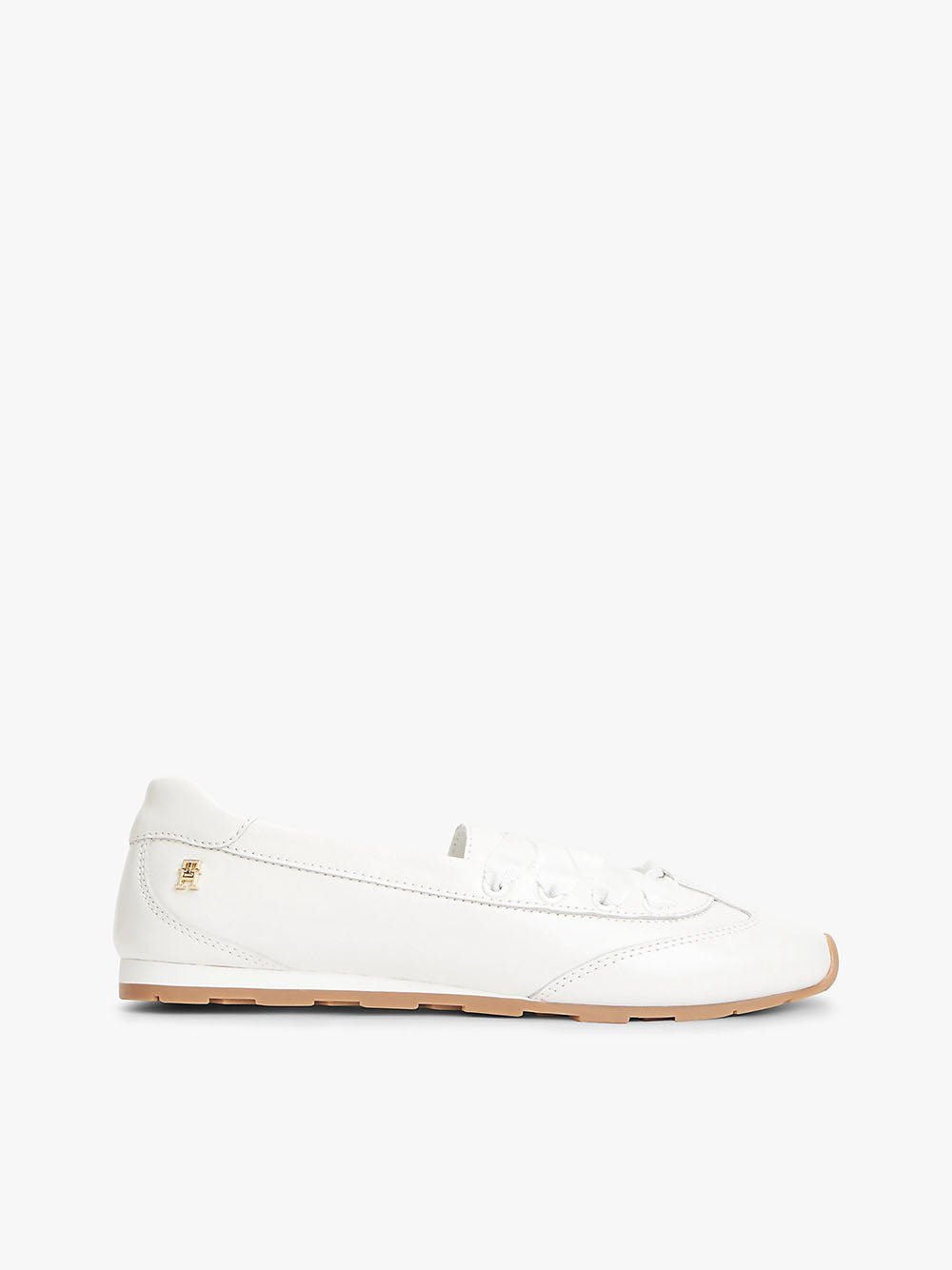 נעלי טומי הילפיגר Monogram Leather Ballet Trainers נשים