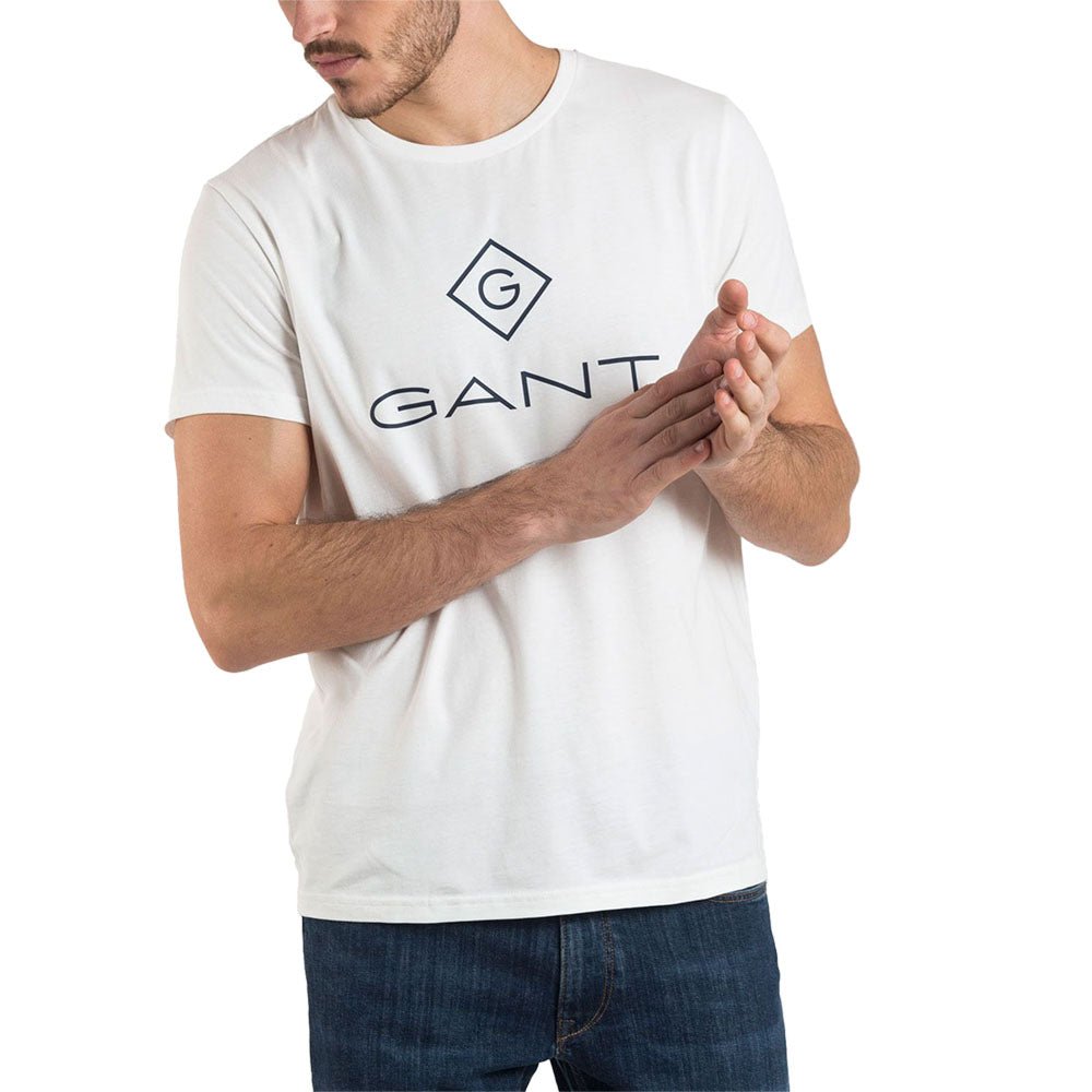 חולצת טישרט גאנט קצרה Lock Up גברים