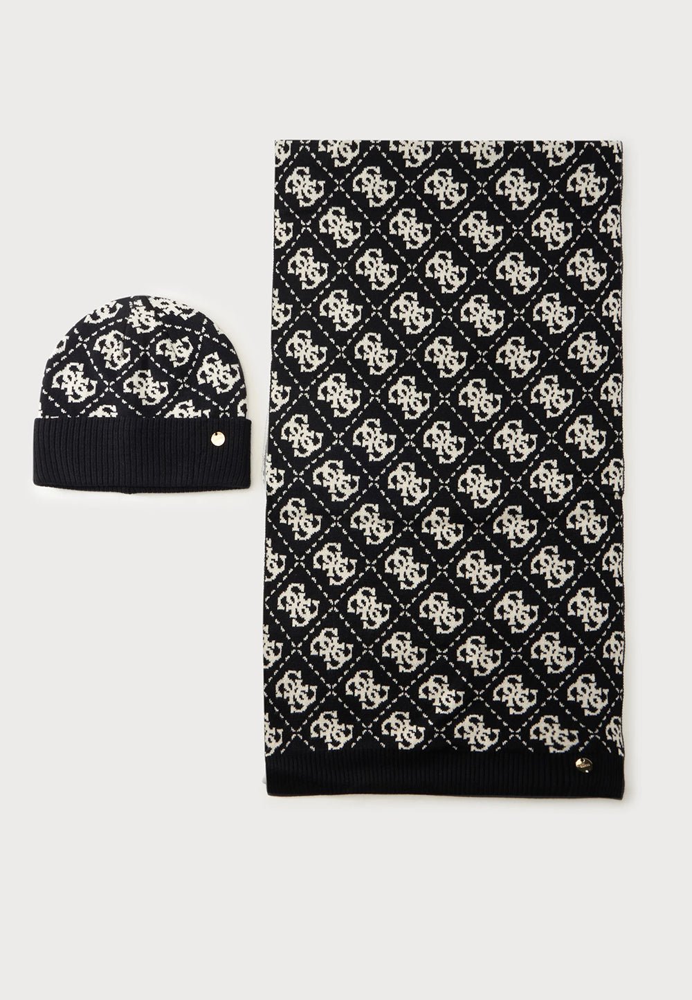סט כובע וצעיף Guess Beanie And Scarf Set נשים - gus-GFBOXWP6401-BTU-One-Size