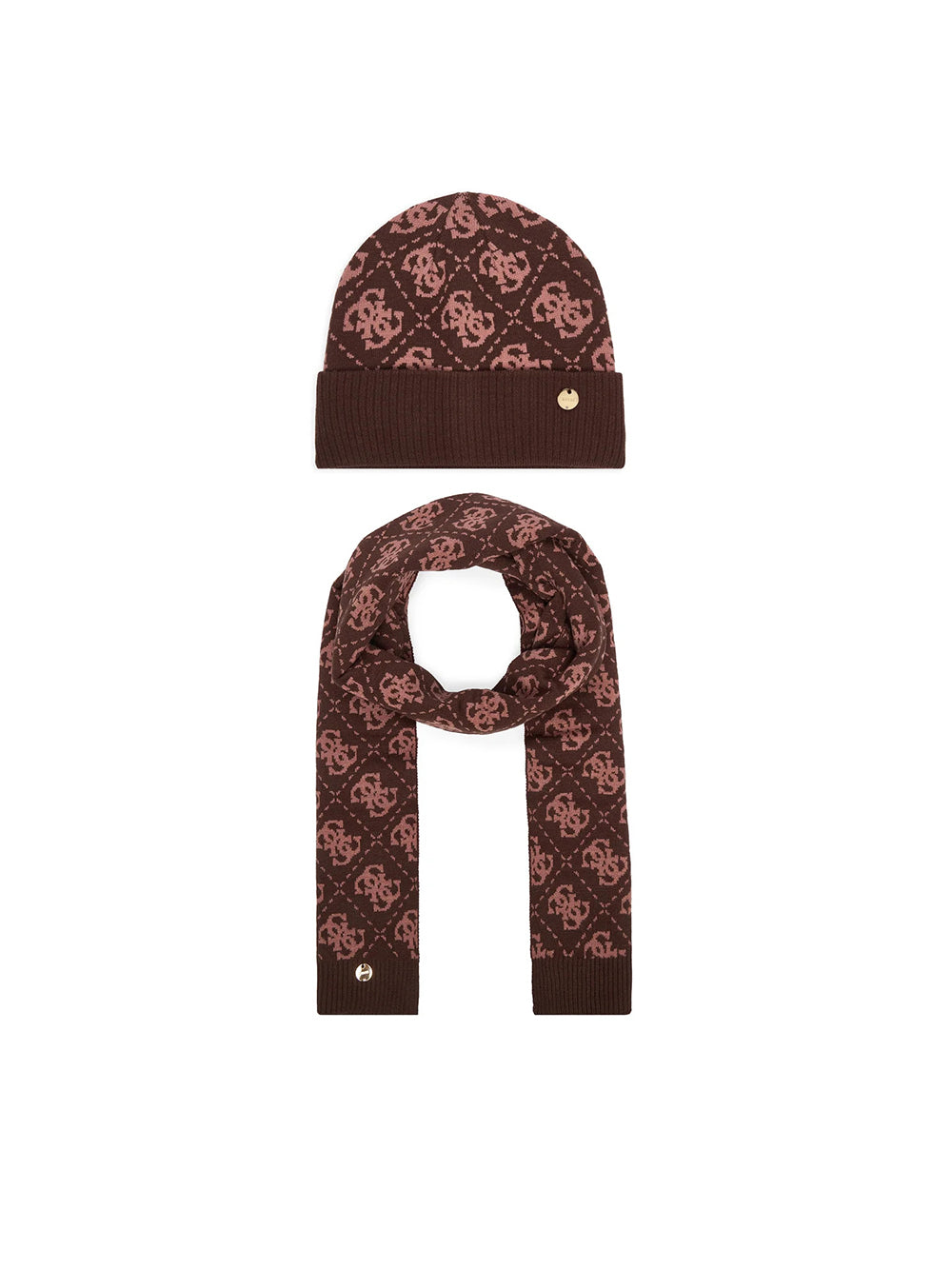 סט כובע וצעיף Guess Beanie And Scarf Set נשים