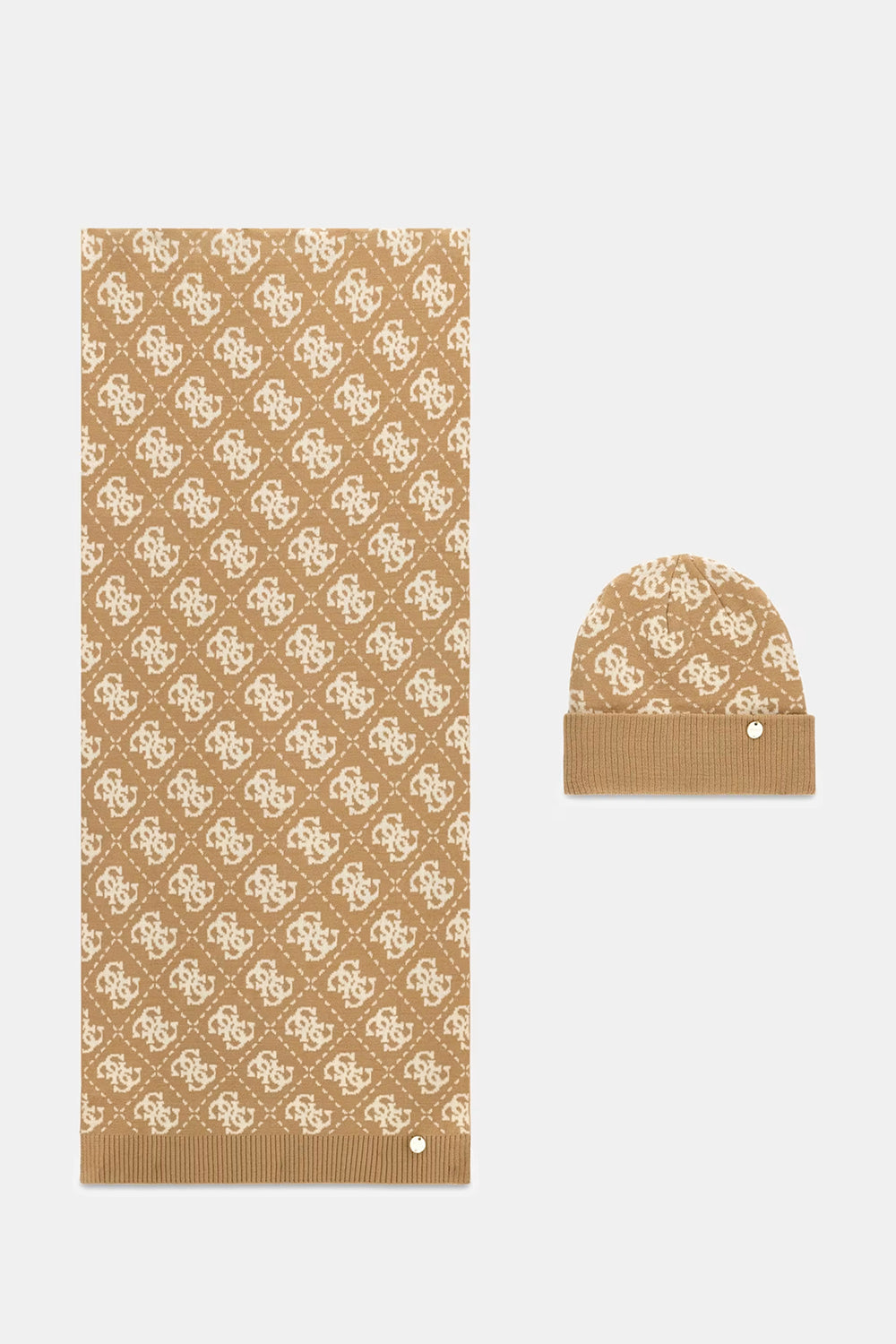 סט כובע וצעיף Guess Beanie And Scarf Set נשים