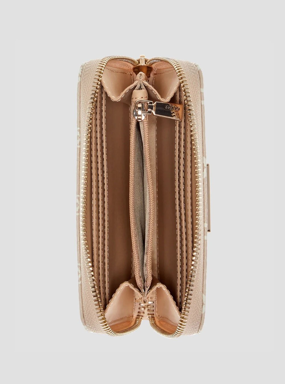 ארנק Guess Emelie Logo Slg Med Zip Around נשים