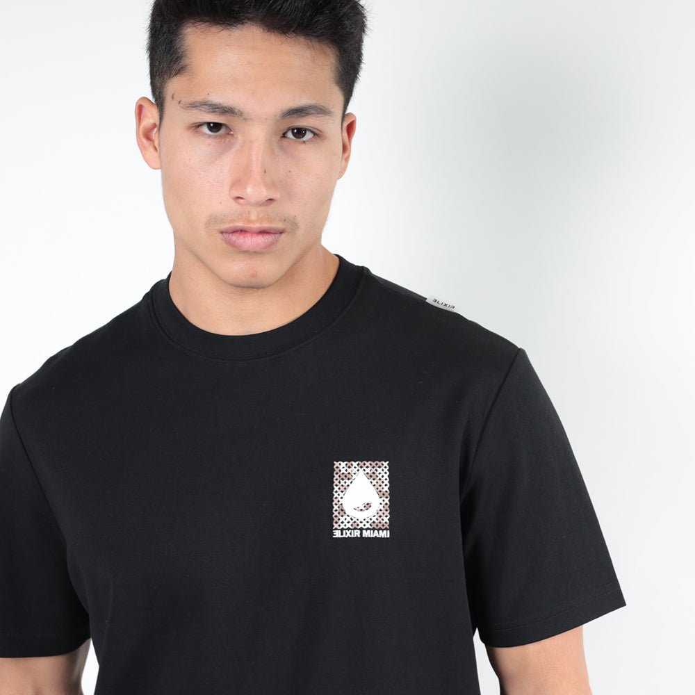 חולצת טישירט קצרה אליקסיר Back X גברים