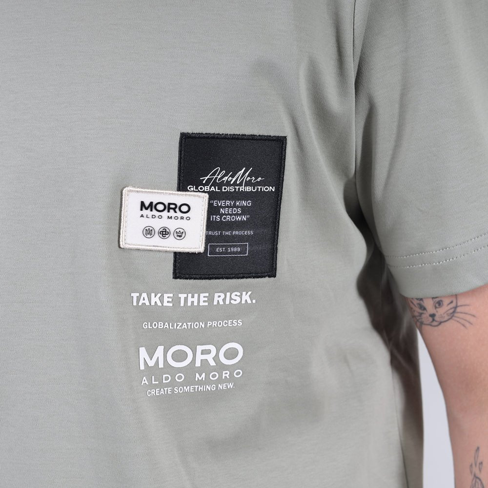 חולצת טישירט קצרה אלדו מורו Take The Risk גברים