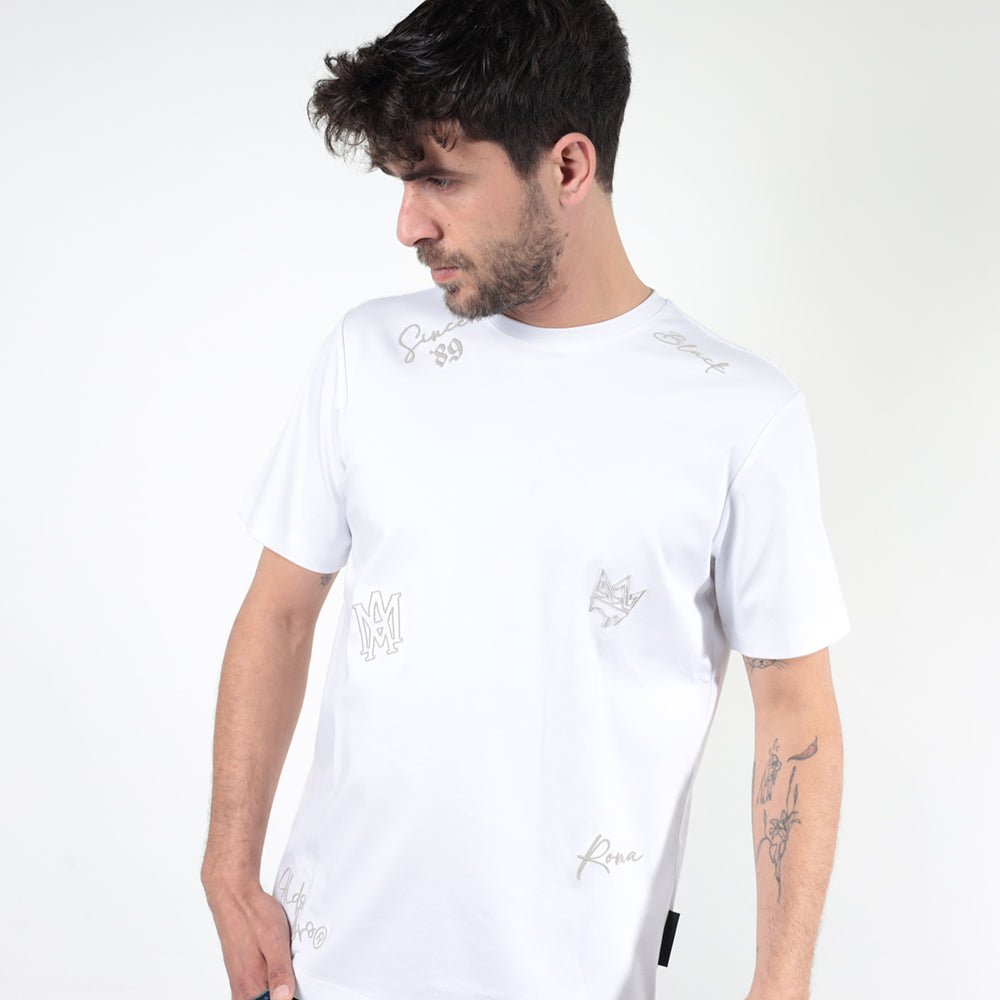 חולצת טישירט קצרה אלדו מורו All Over Logo גברים