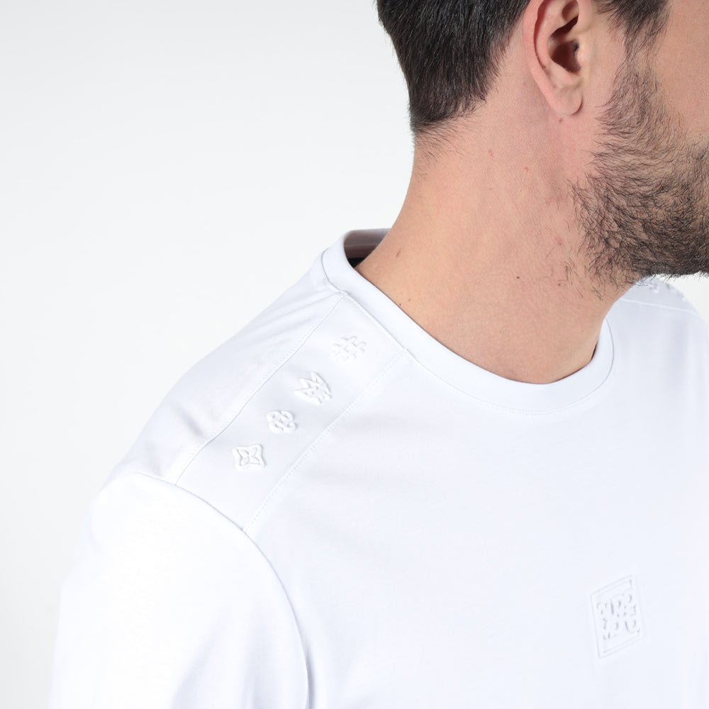 חולצת טישירט קצרה אלדו מורו Stripe Shoulders גברים