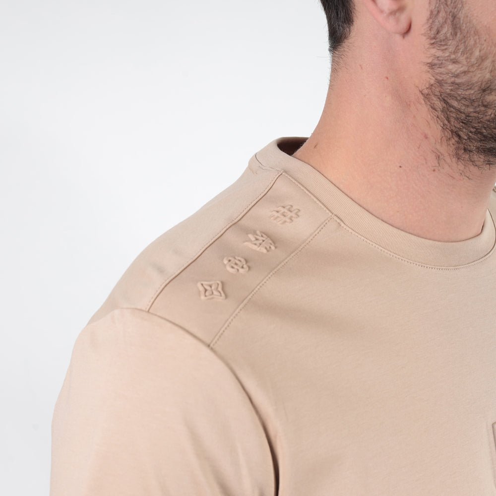 חולצת טישירט קצרה אלדו מורו Stripe Shoulders גברים