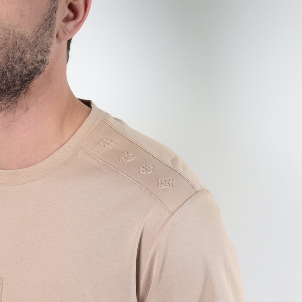 חולצת טישירט קצרה אלדו מורו Stripe Shoulders גברים