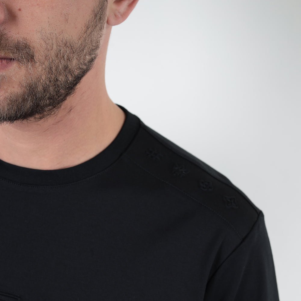 חולצת טישירט קצרה אלדו מורו Stripe Shoulders גברים