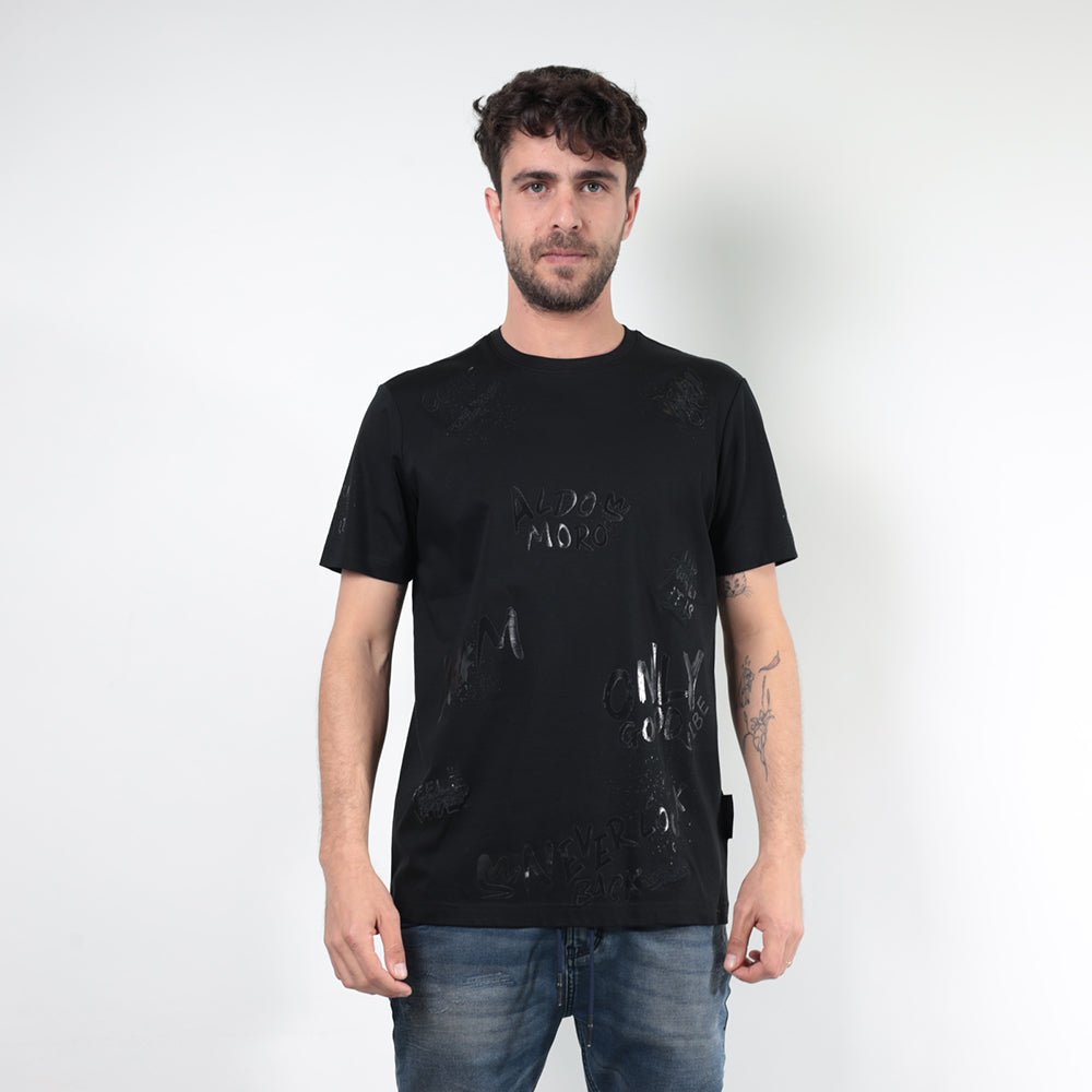 חולצת טישירט קצרה אלדו מורו Text Print גברים