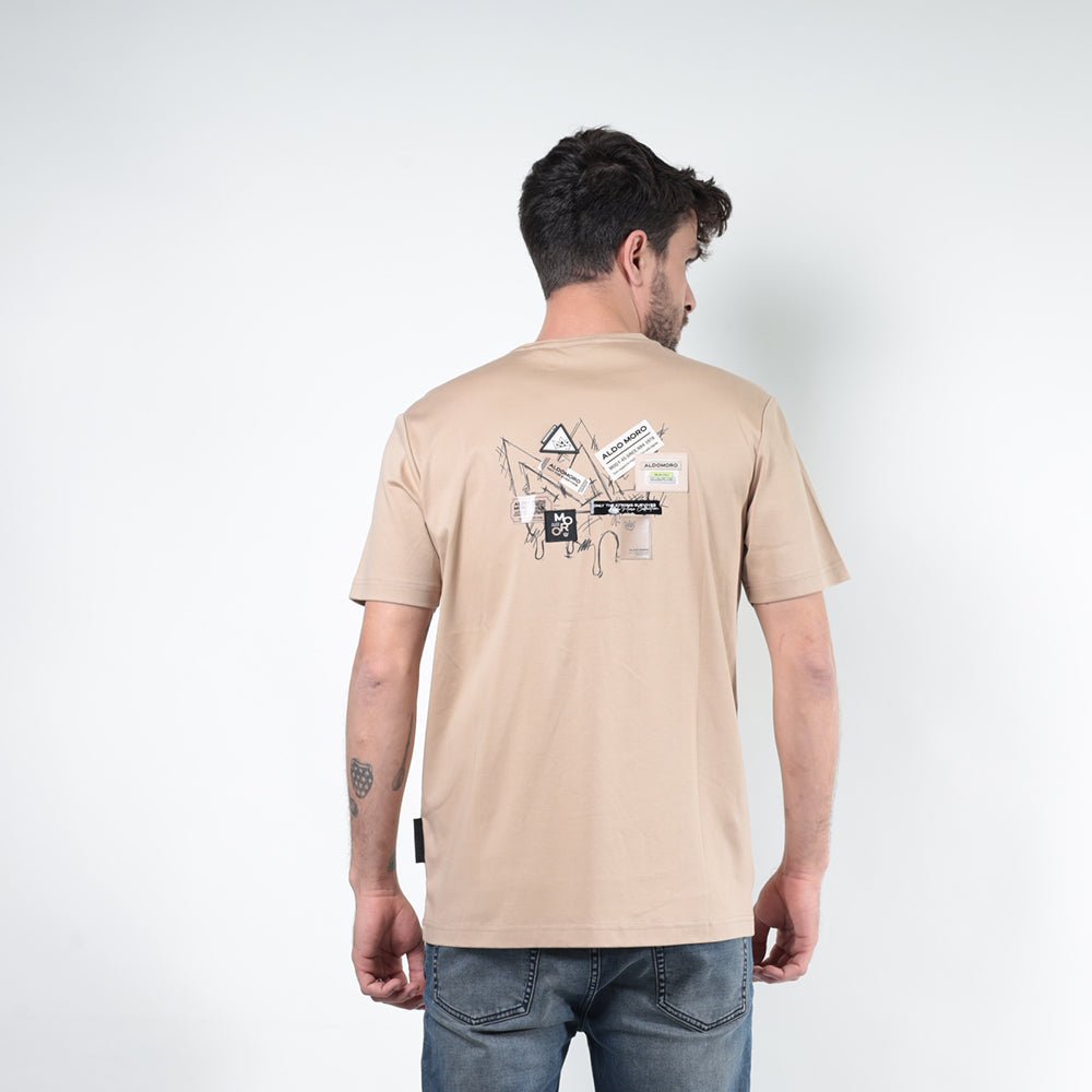 חולצת טישירט קצרה אלדו מורו Back Crown & Patches גברים