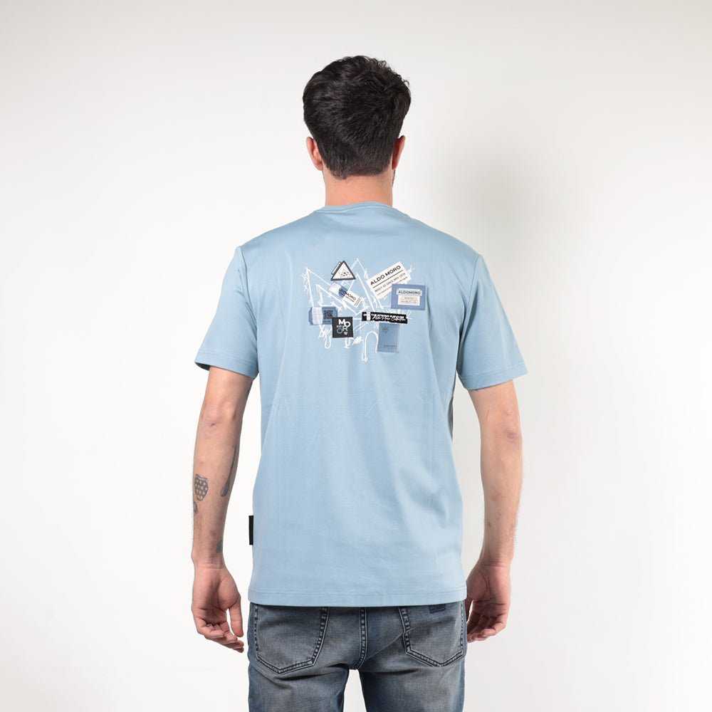 חולצת טישירט קצרה אלדו מורו Back Crown & Patches גברים