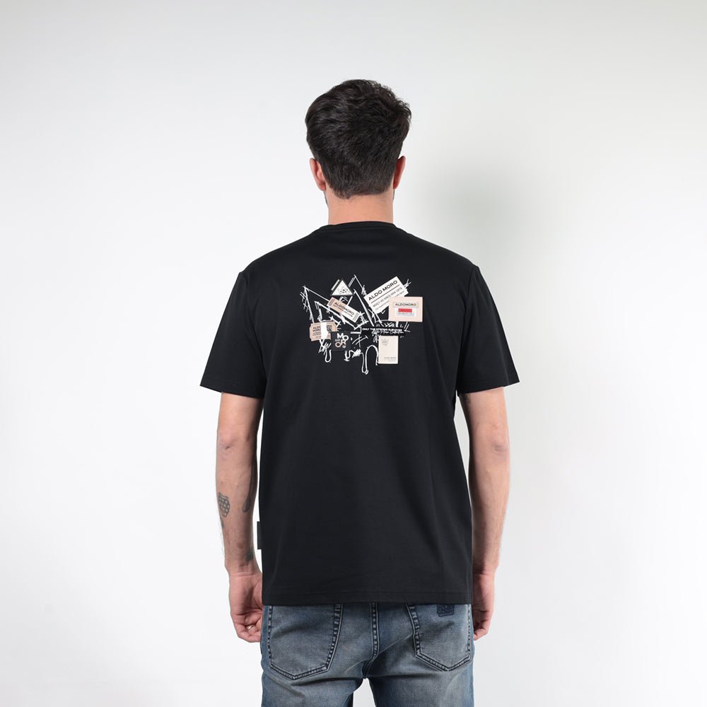 חולצת טישירט קצרה אלדו מורו Back Crown & Patches גברים