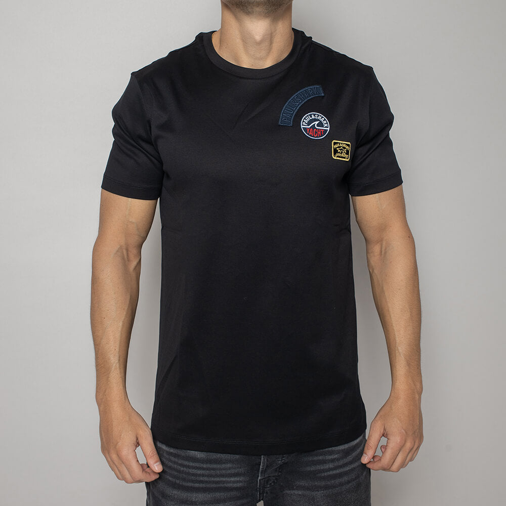 חולצת טישרט פול שארק קצרה Logo Badge גברים