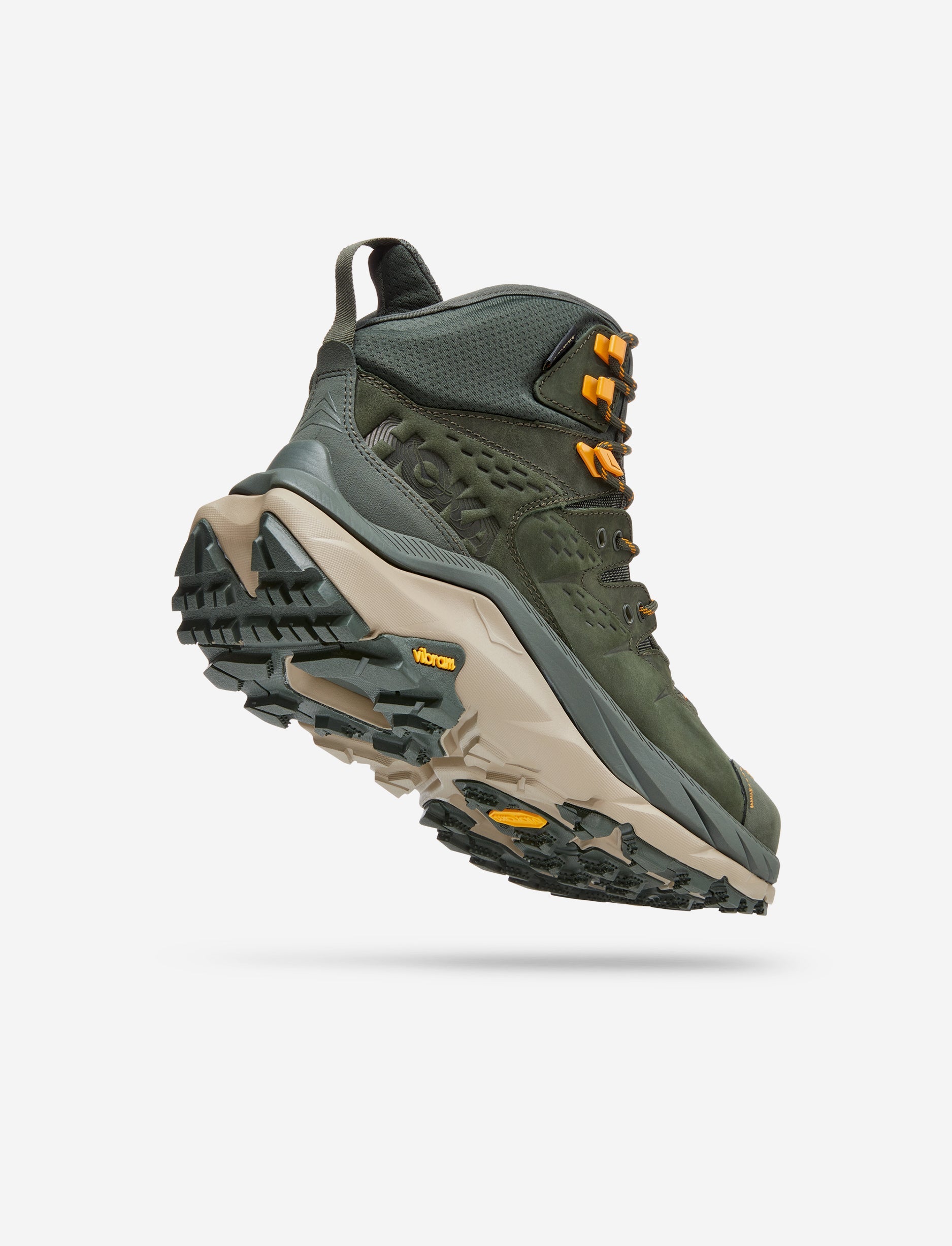 Hoka Kaha 2 GTX - נעלי טיולים גברים הוקה קאהה בצבע ירוק צבאי/ירוק קורן