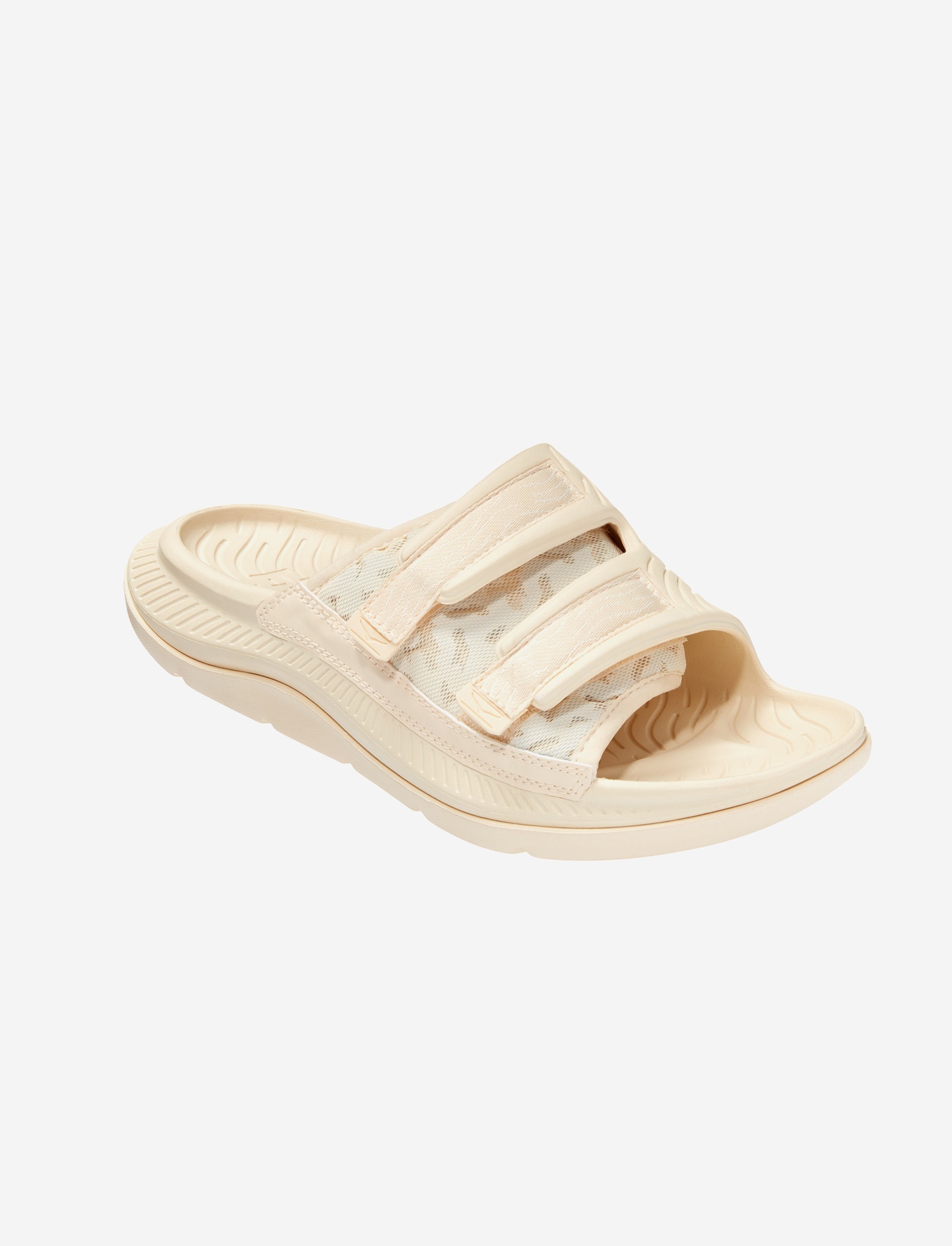 HOKA ORA LUXE - כפכפי אורה לוקס הוקה בצבע צהוב חמאה/בז' בהיר