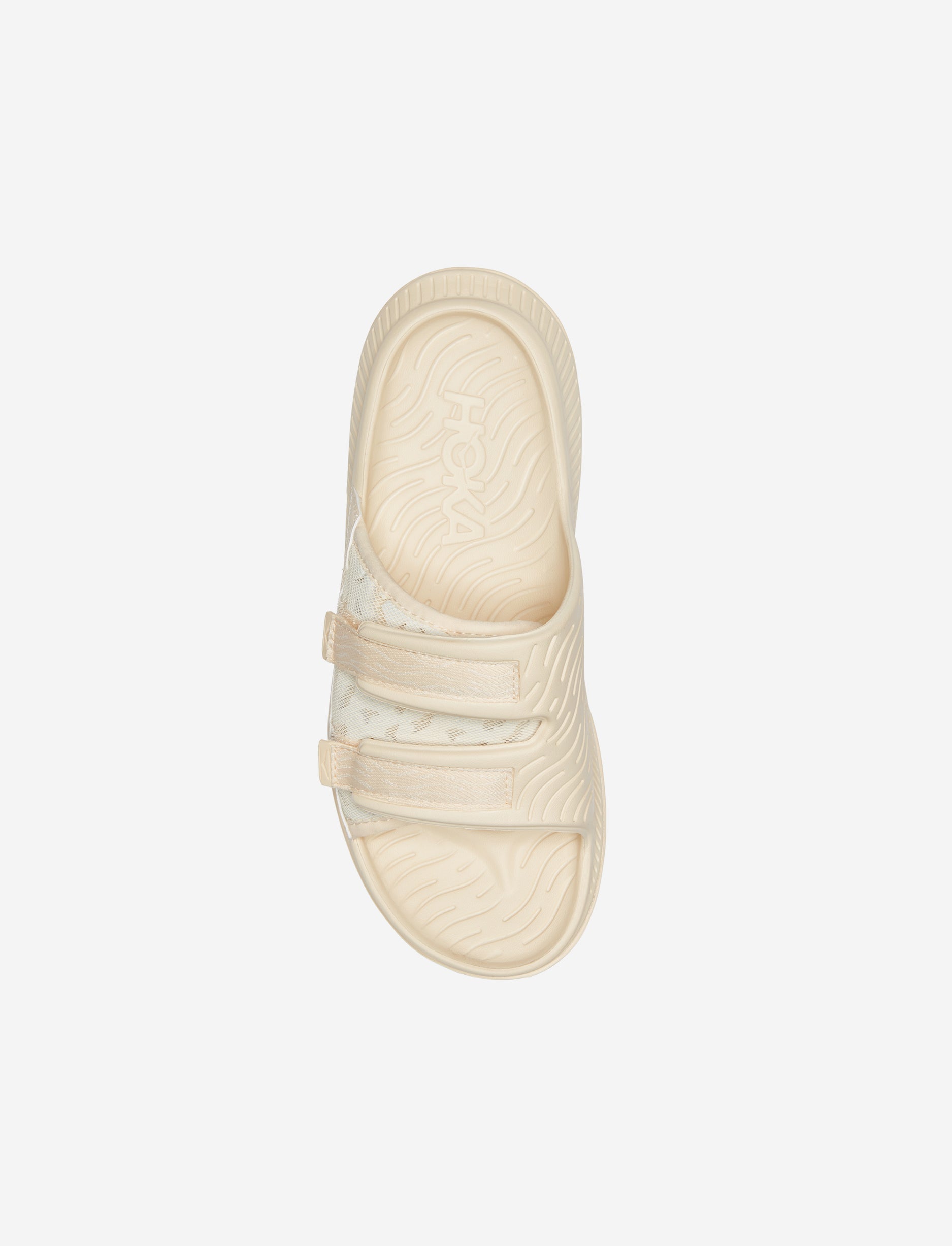 HOKA ORA LUXE - כפכפי אורה לוקס הוקה בצבע צהוב חמאה/בז' בהיר