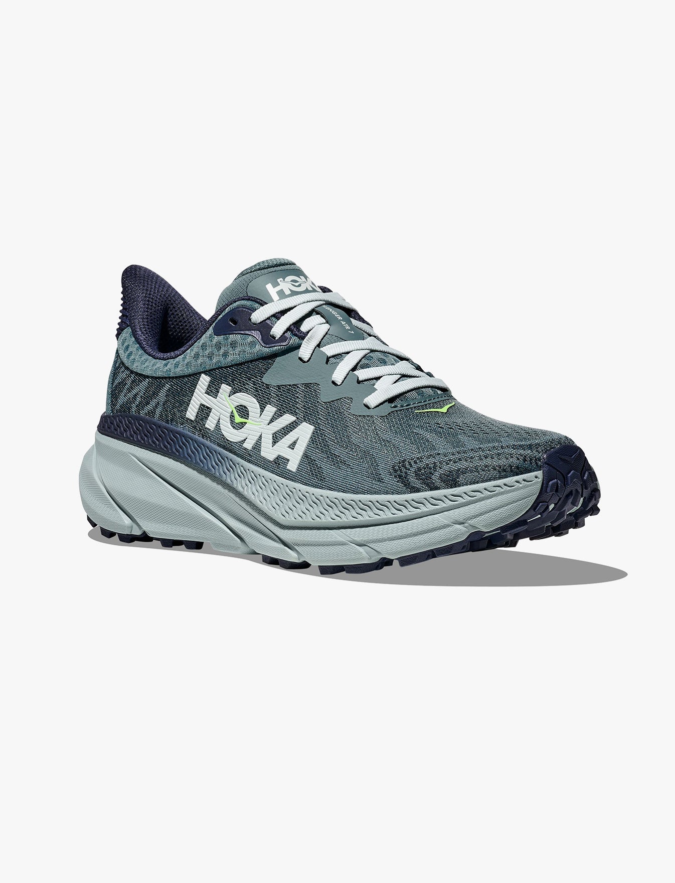 HOKA Challenger WIDE 7 - נעלי ספורט גברים הוקה צלנג'ר 7 רחבות בצבע ערפל הרים/טורקיז
