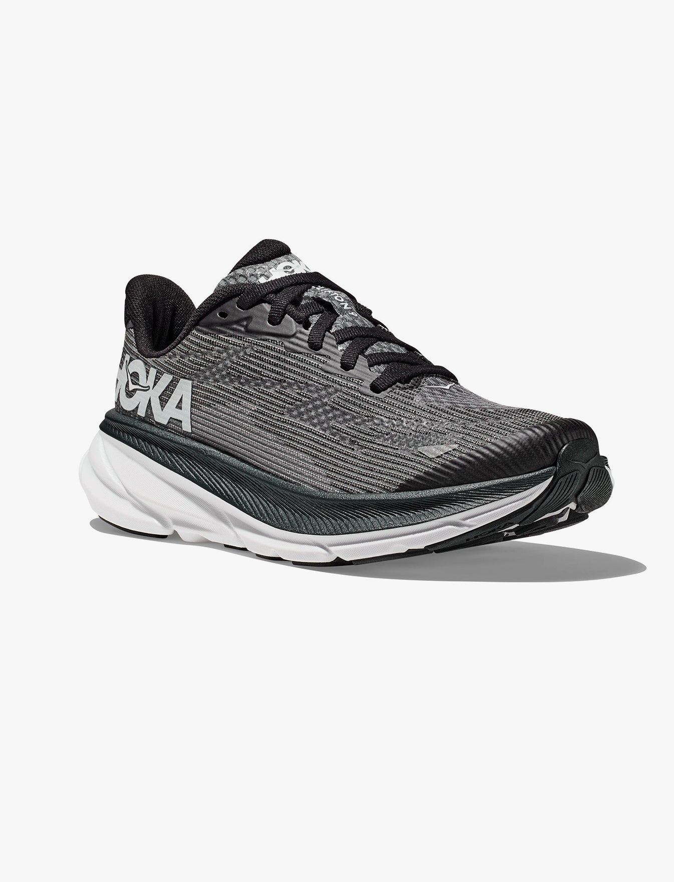 HOKA CLIFTON 9 YOUTH - נעלי ספורט יוניסקס לנוער הוקה קליפטון 9 בצבע שחור/לבן