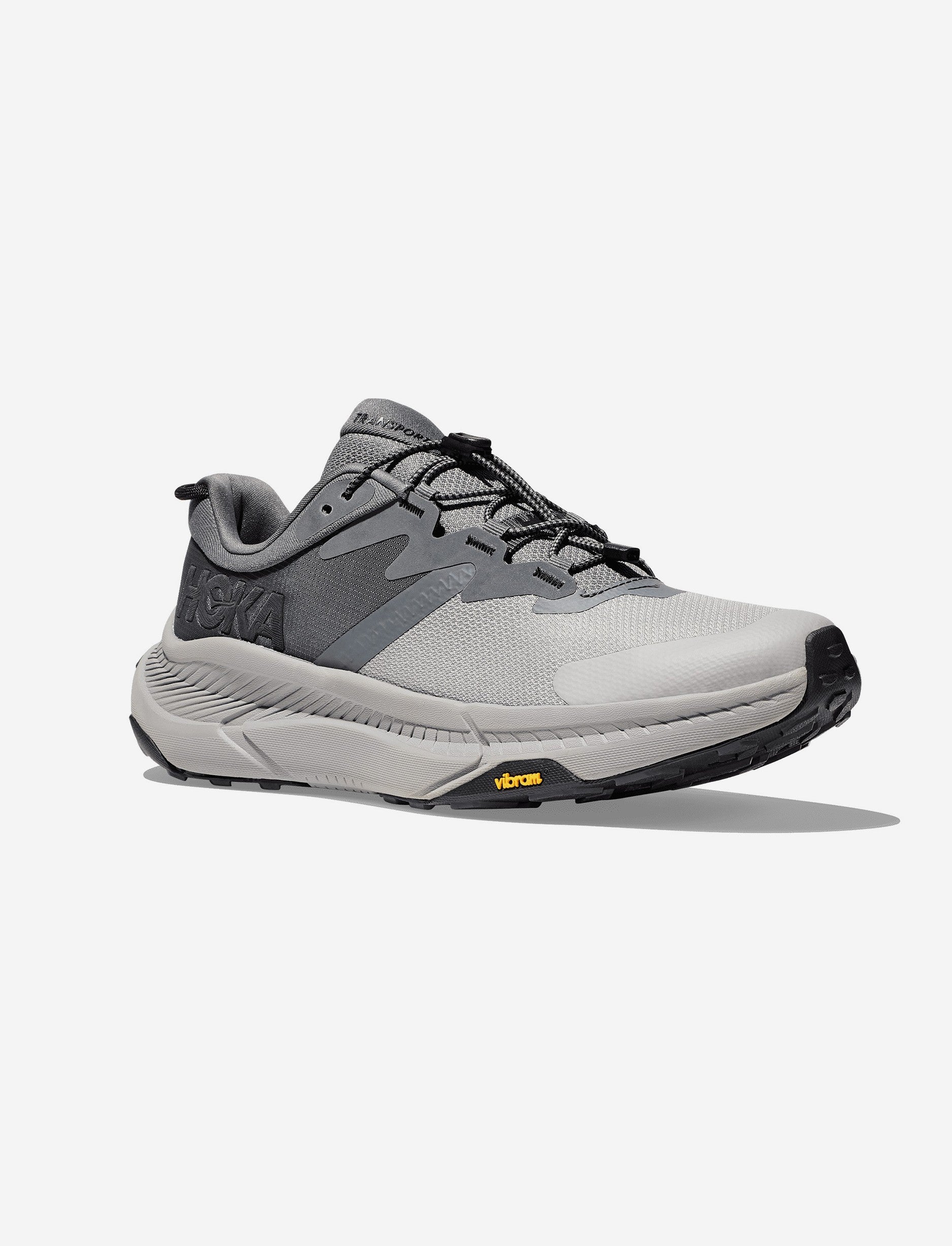 Hoka Transport - נעלי הליכה גברים הוקה טרנספורט בצבע אפור אבן/שחור