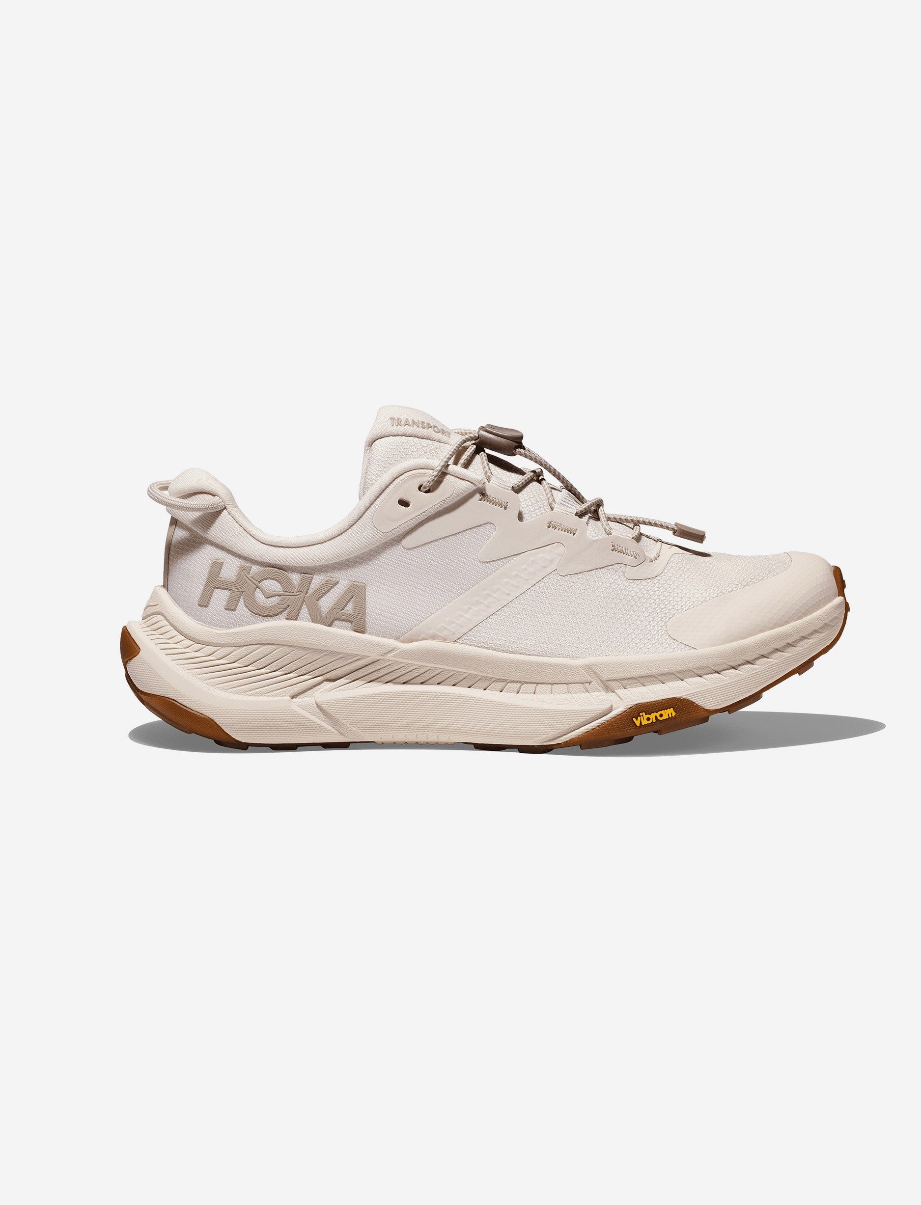 Hoka Transport - נעלי הליכה נשים הוקה טרנספורט בצבע לבן צהבהב/לבן צהבהב