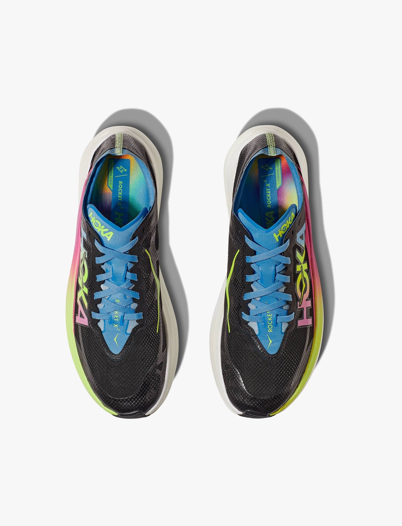 HOKA ROCKET X 2 - נעלי ספורט הוקה רוקט איקס 2 נשים/גברים בצבע שחור/מולטי