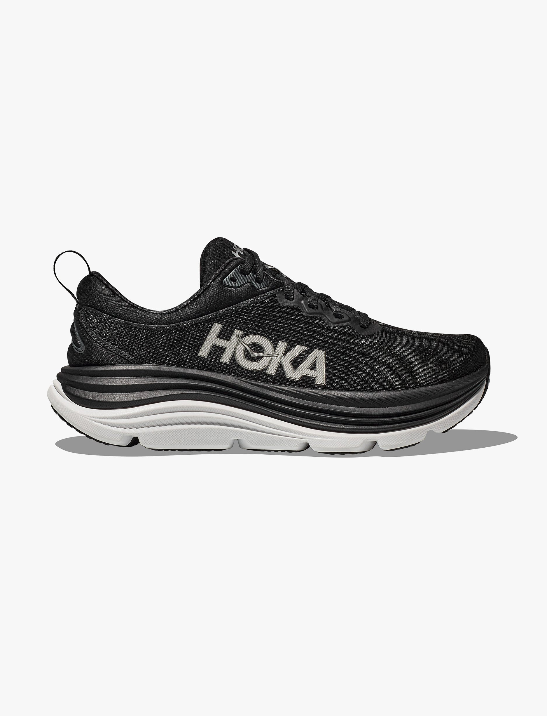 HOKA Gaviota Wide 5 - נעלי ספורט גברים הוקה גביוטה 5 רחבות בצבע שחור/לבן