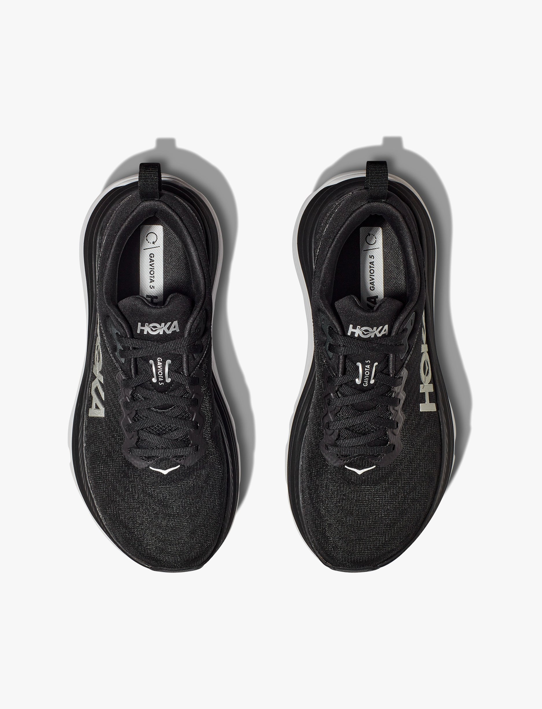 HOKA Gaviota Wide 5 - נעלי ספורט גברים הוקה גביוטה 5 רחבות בצבע שחור/לבן