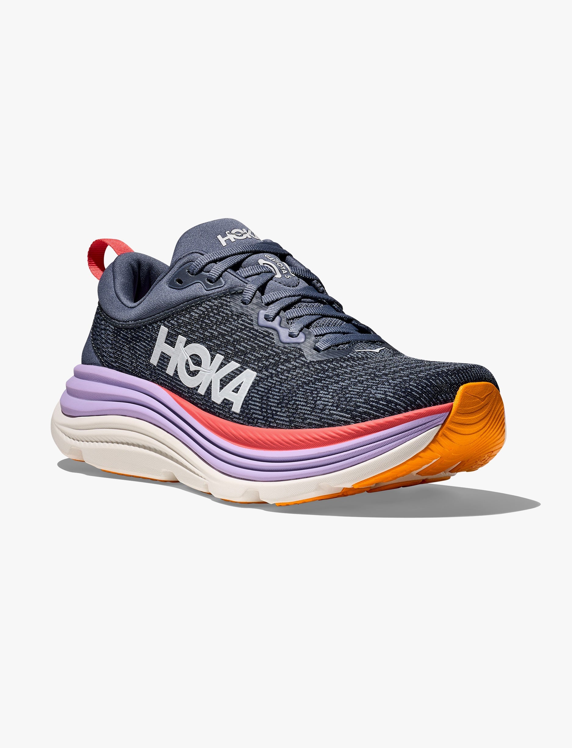 HOKA Gaviota Wide 5 - נעלי ספורט נשים הוקה גביוטה 5 רחבות בצבע עוגן/אשכולית