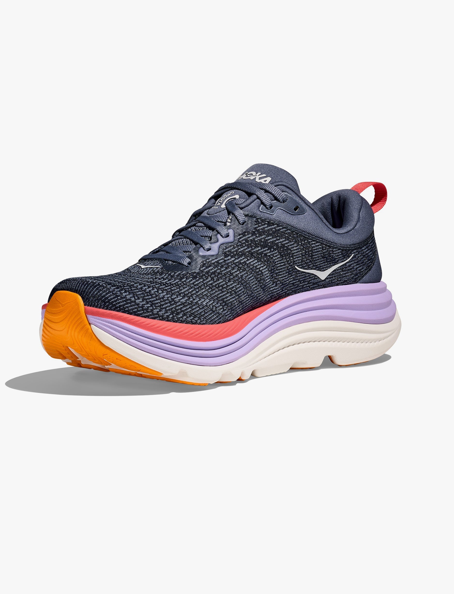 HOKA Gaviota Wide 5 - נעלי ספורט נשים הוקה גביוטה 5 רחבות בצבע עוגן/אשכולית