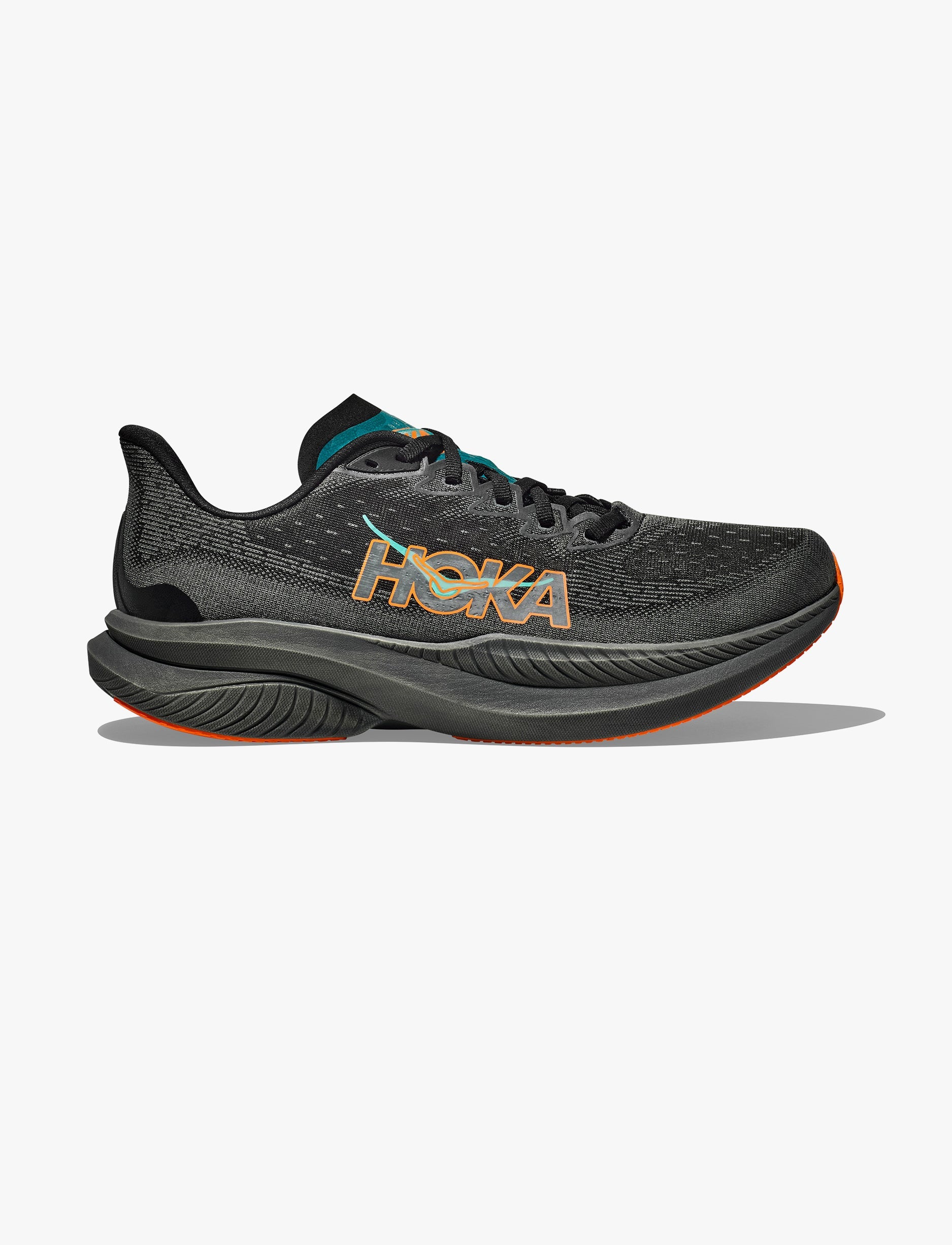 HOKA MACH 6 - נעלי ספורט לגברים הוקה מאך 6 בצבע שחור/כתום