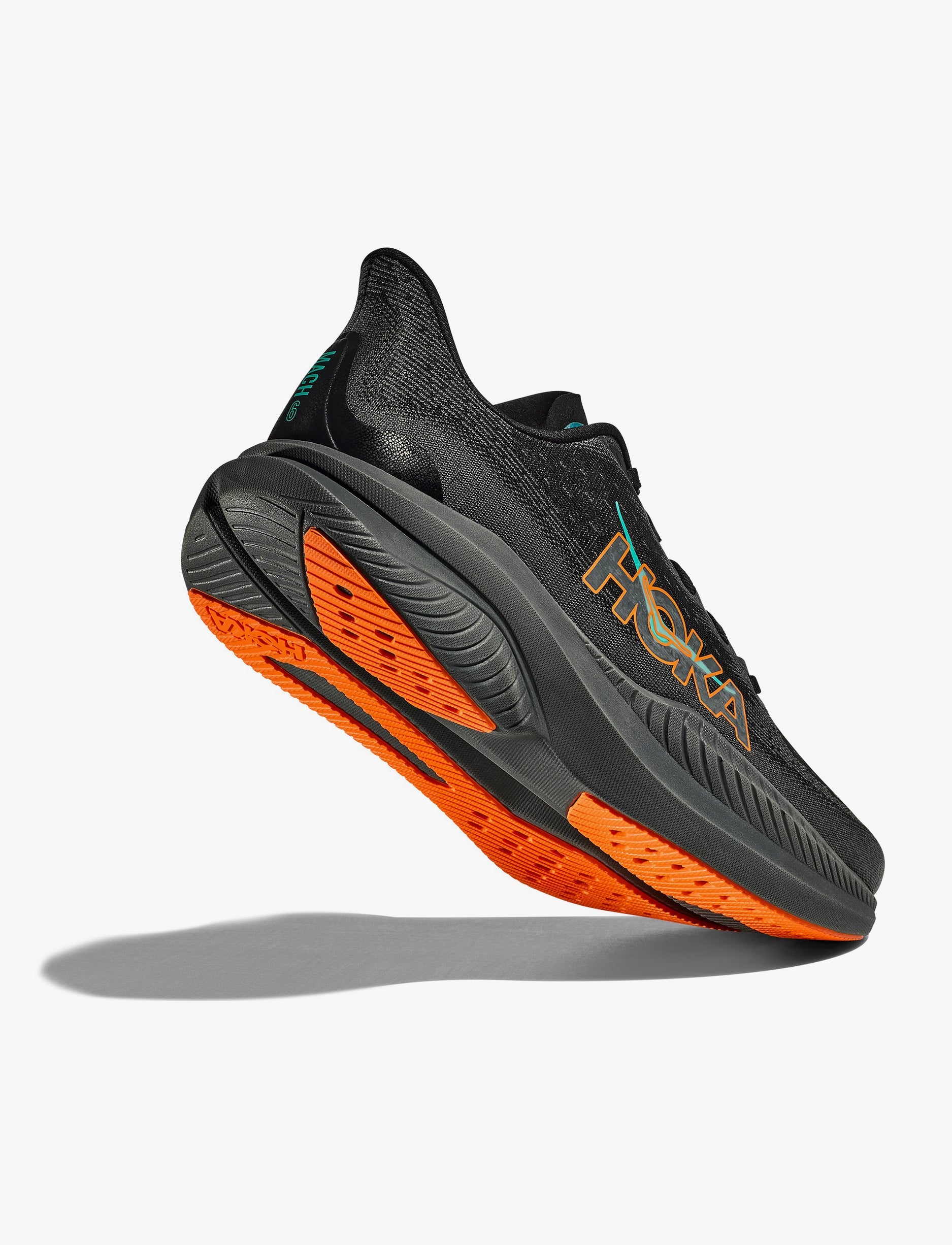HOKA MACH 6 - נעלי ספורט לגברים הוקה מאך 6 בצבע שחור/כתום