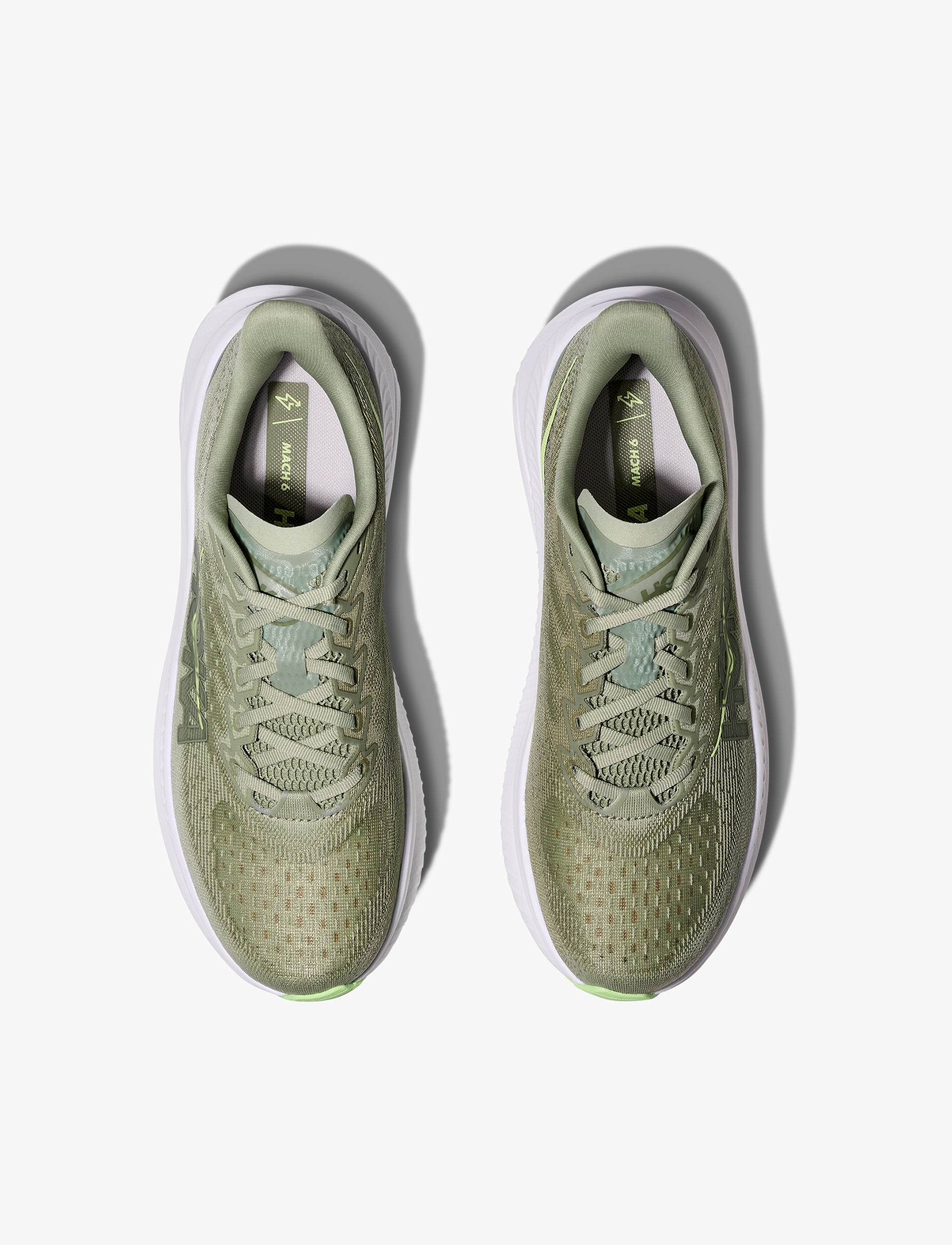 HOKA MACH 6 - נעלי ספורט לגברים הוקה מאך 6 בצבע ירקרק