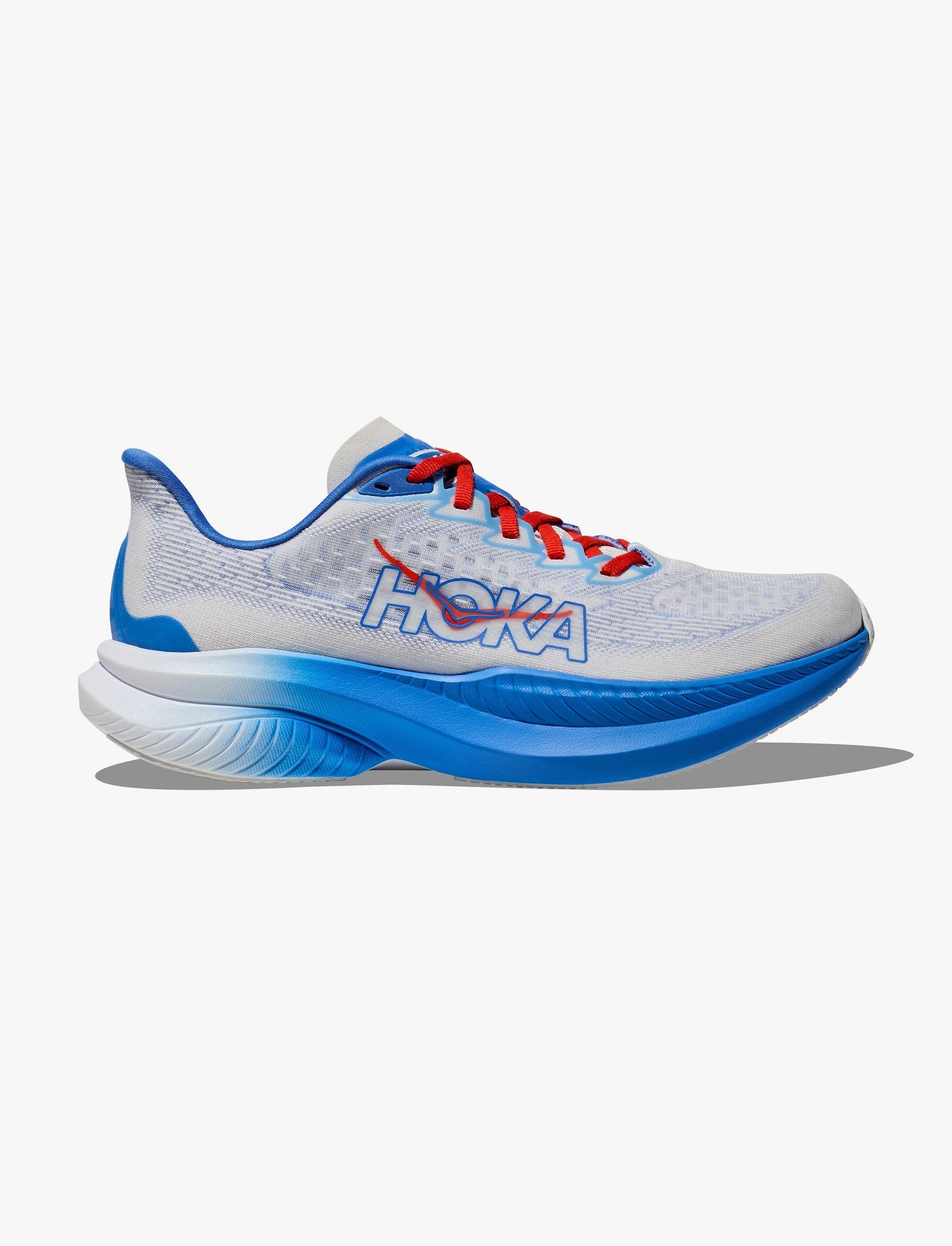 HOKA MACH 6 - נעלי ספורט לגברים הוקה מאך 6 בצבע לבן/כחול