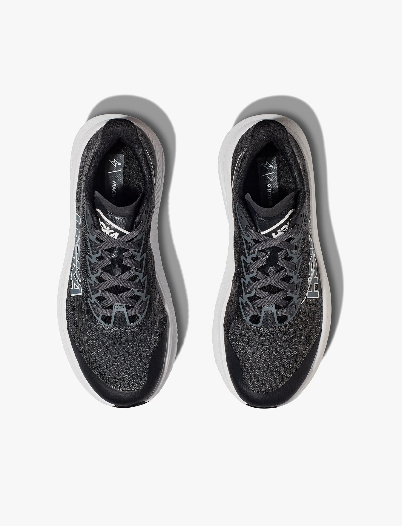 HOKA MACH 6 Y - נעלי הוקה יוניסקס לנוער מאך 6 שחור/לבן