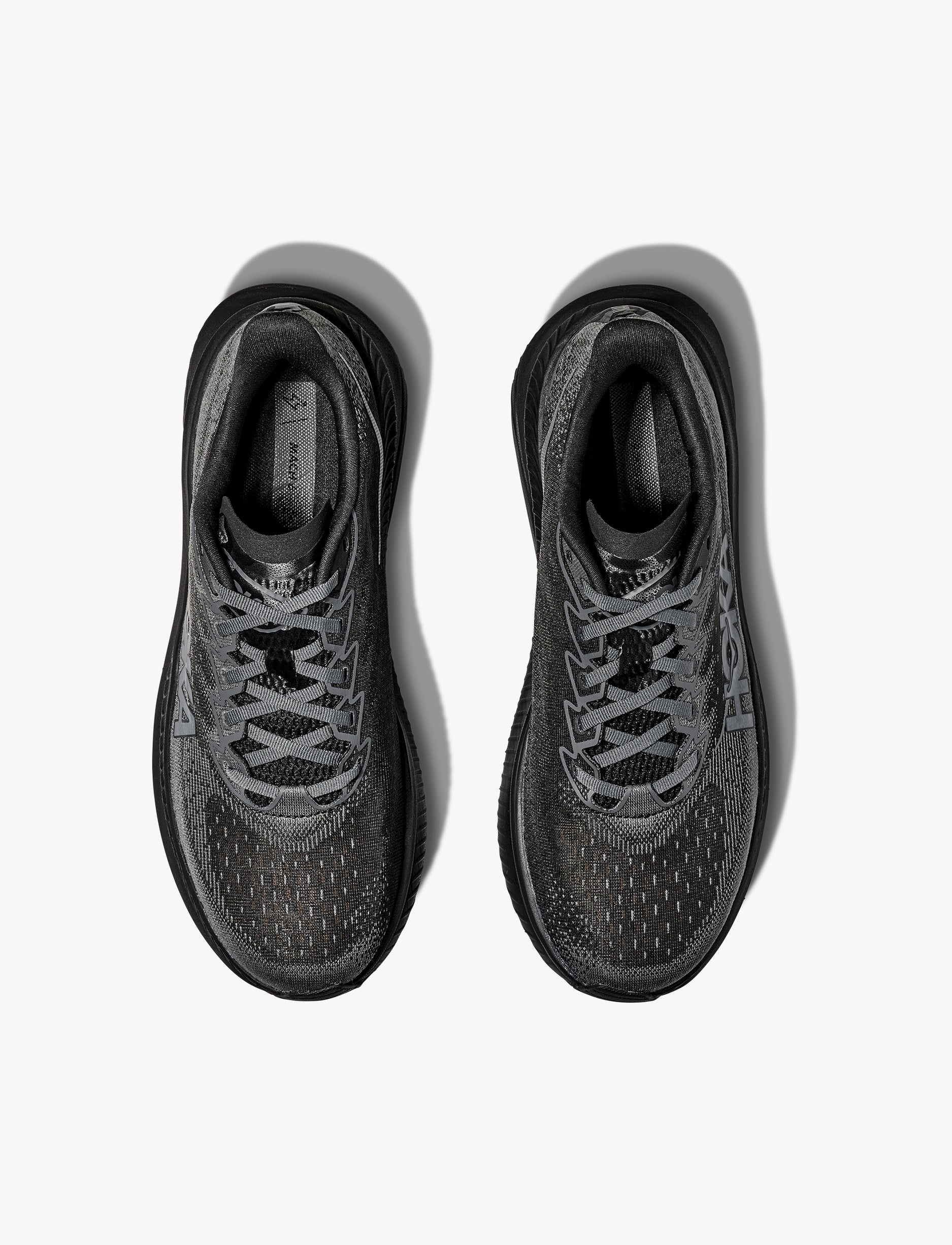 MACH 6 WIDE - נעלי ספורט הוקה לגברים מאך 6 רחבות בצבע שחור/שחור אורביט