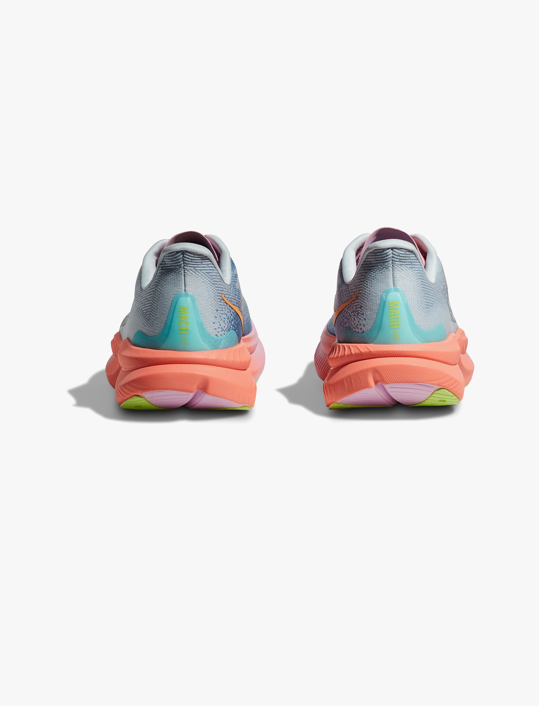 MACH 6 WIDE - נעלי ספורט הוקה לנשים מאך 6 רחבות בצבע כתום אשליה/כחול בין ערביים