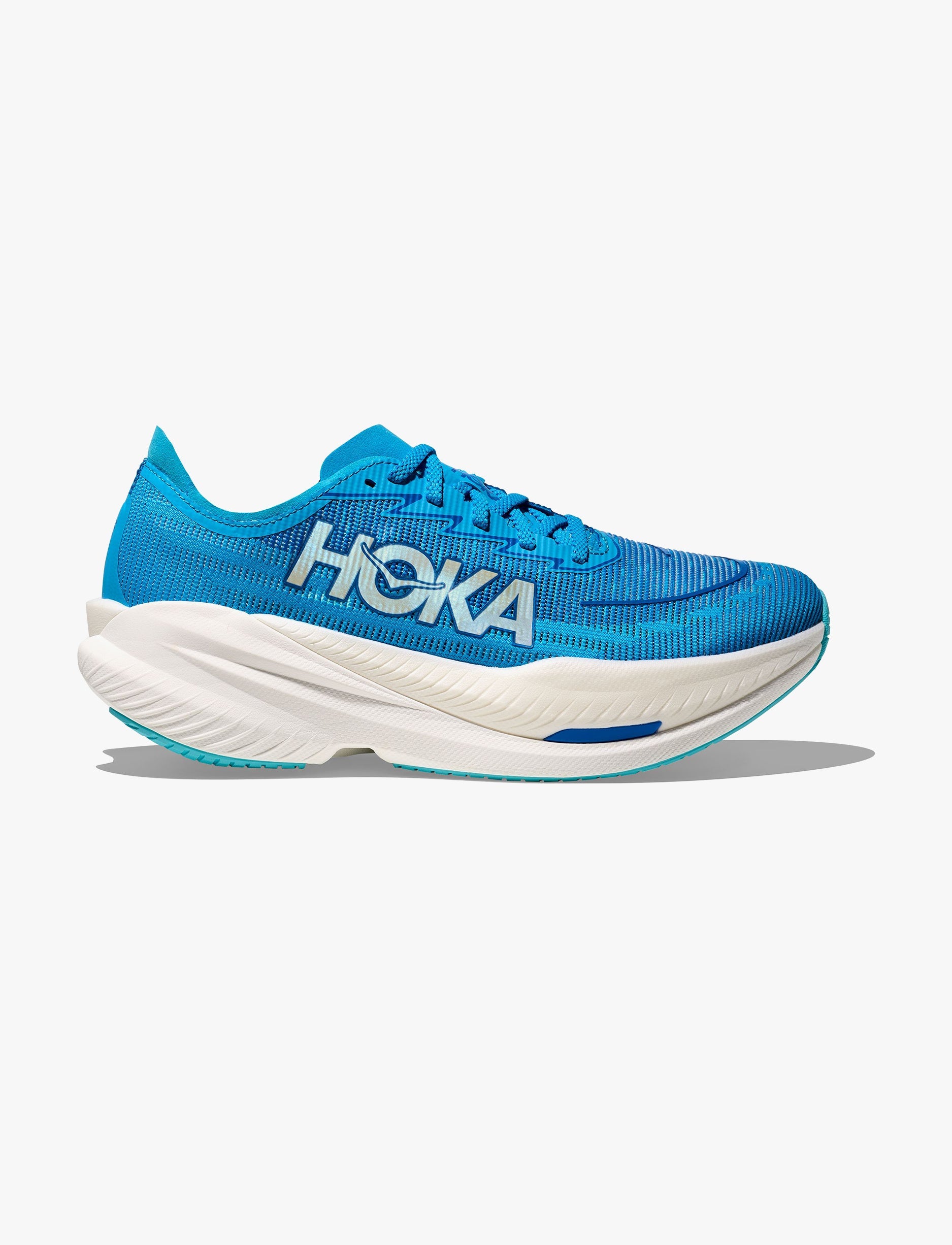 HOKA MACH X 2 - נעלי ספורט לגברים הוקה מאך X 2 בצבע כחול סקיי/קובלט חשמל