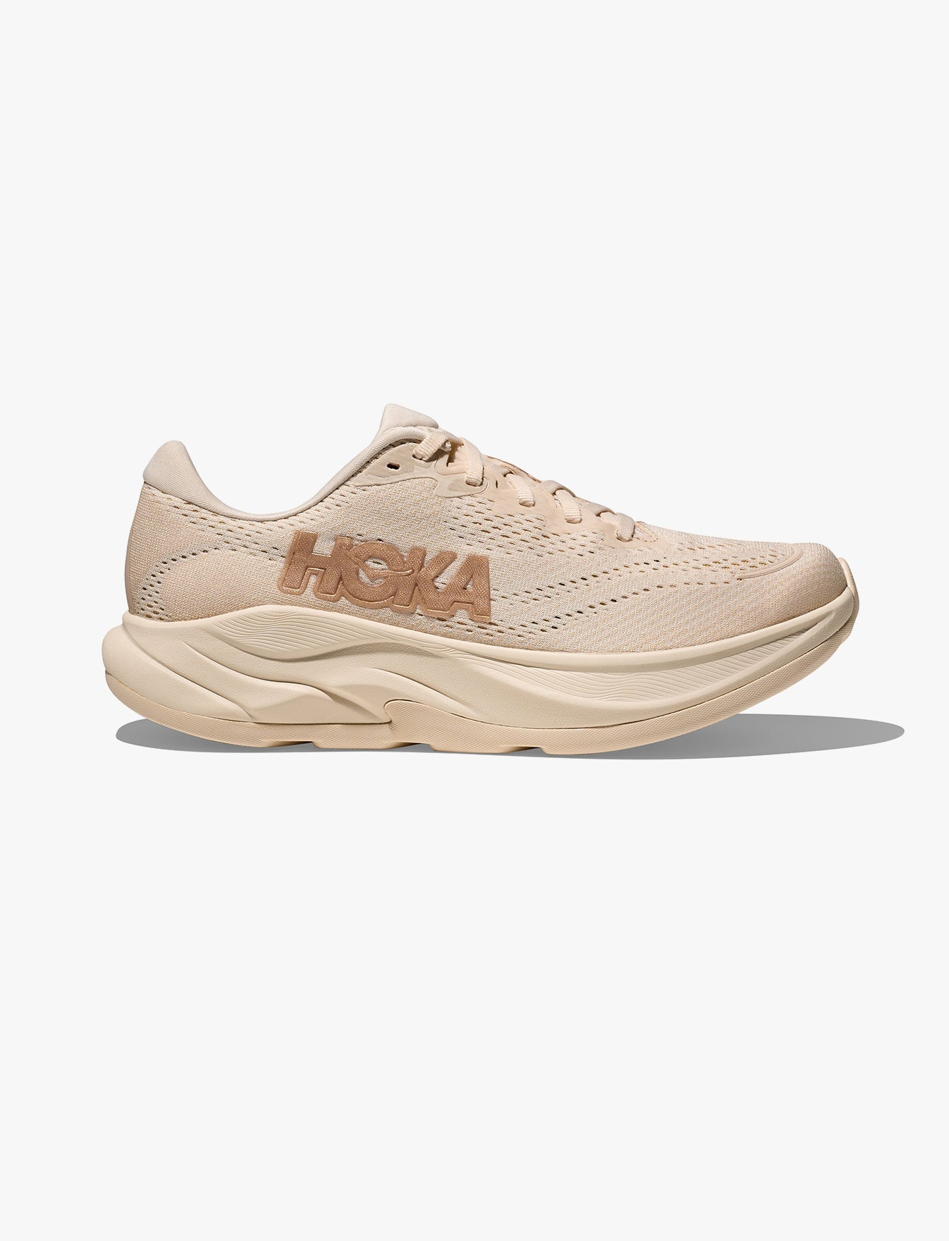 נעלי ספורט לנשים הוקה רינקון Hoka Rincon 4 - 4 בצבע וניל/לבנה