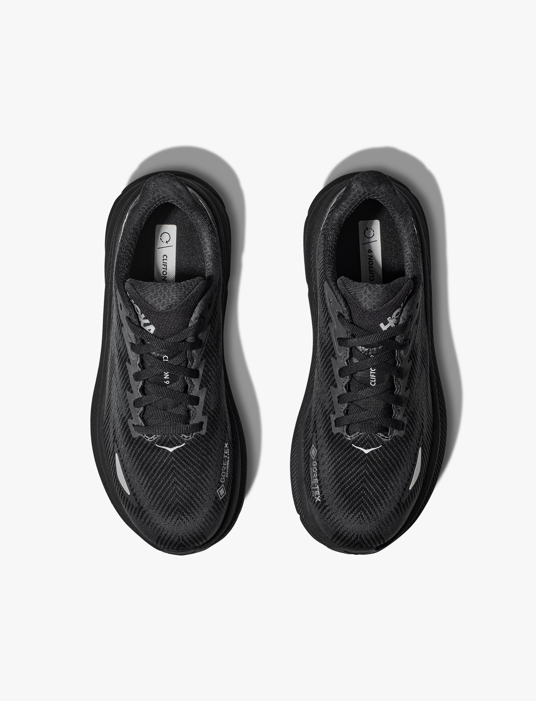 HOKA CLIFTON 9 GTX - נעלי ספורט קליפטון 9 גורטקס לגברים שחור/שחור