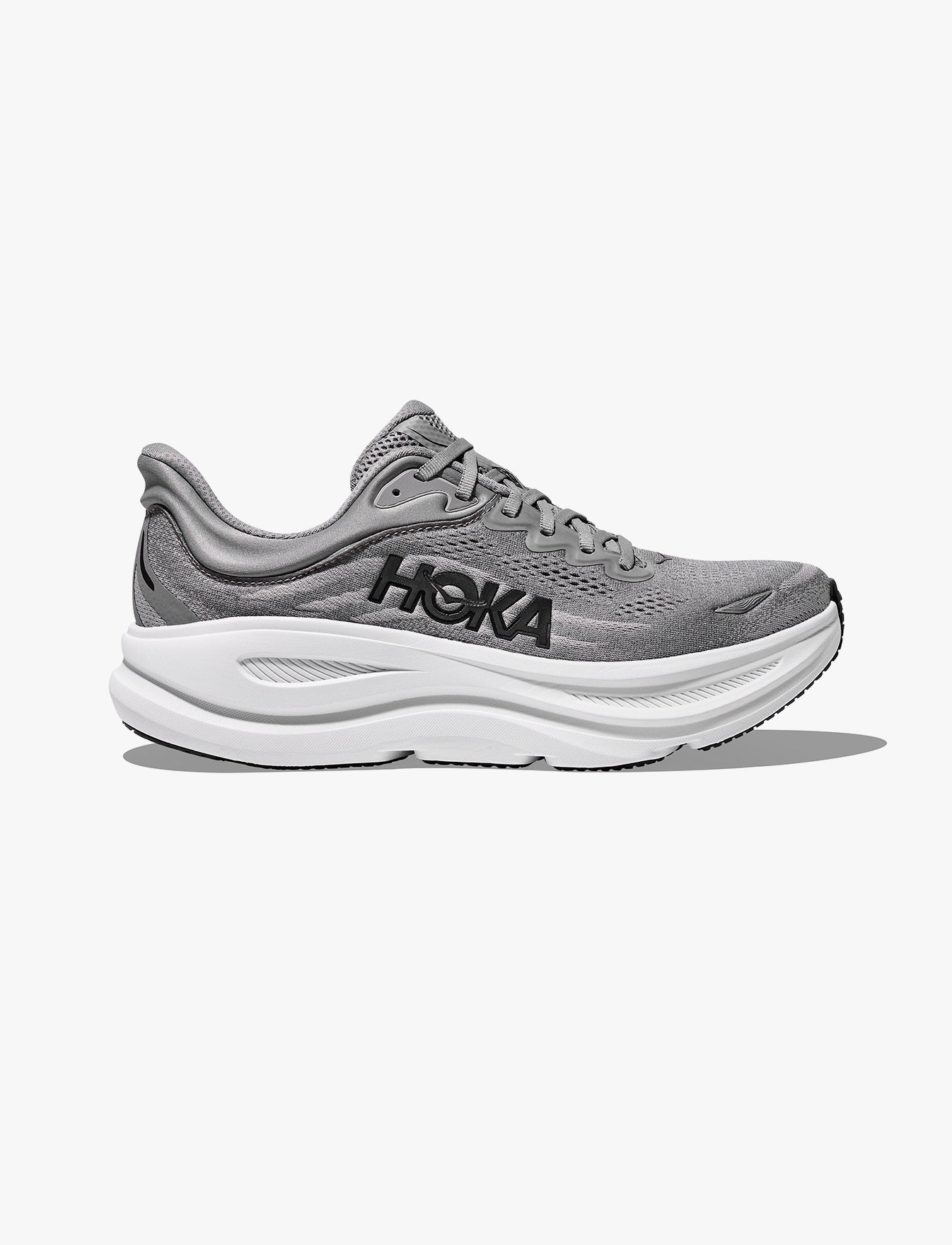 HOKA BONDI 9 - נעלי ספורט לגבר בונדי 9 בצבע אפור/אפור כוכב